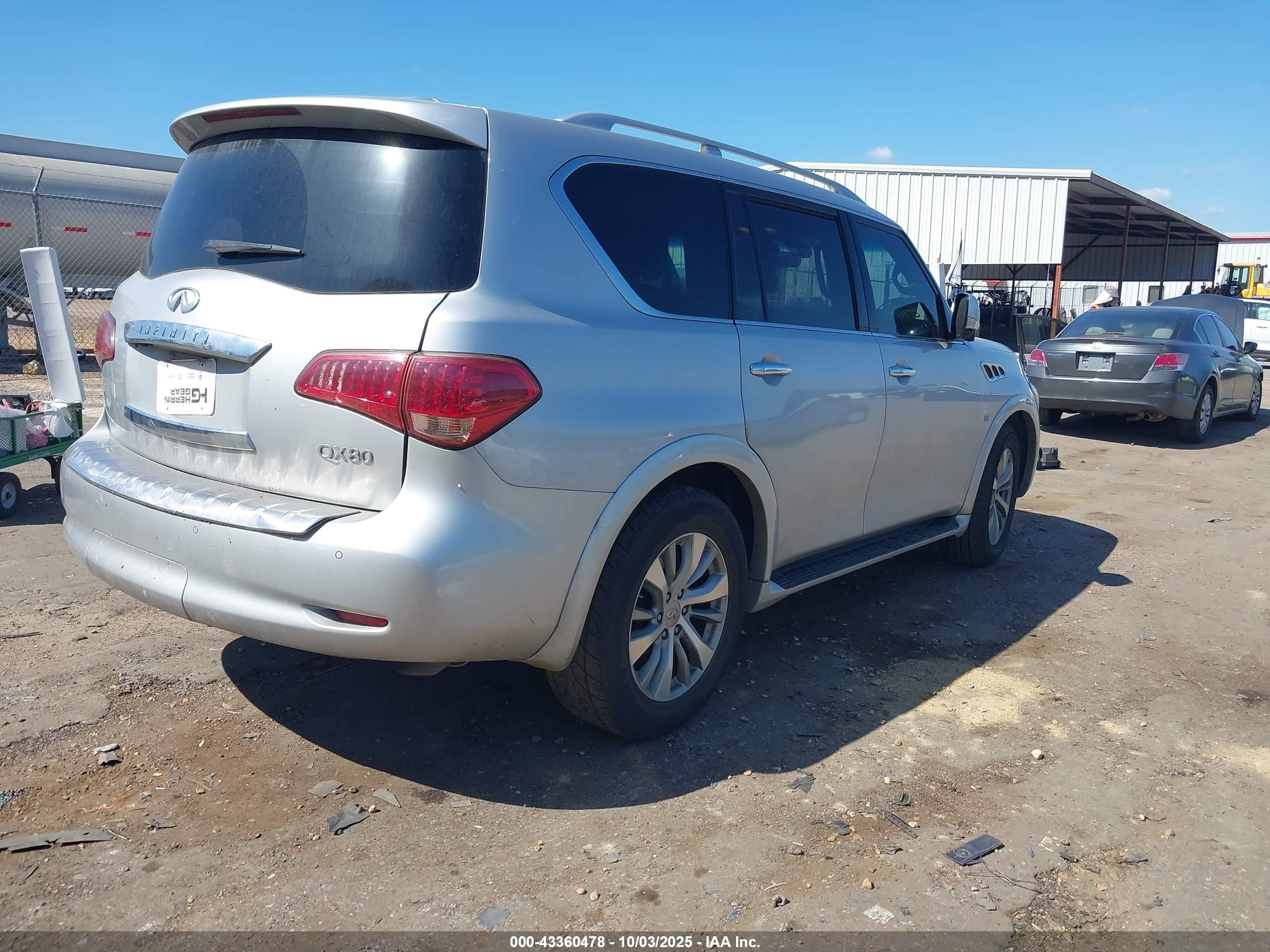 2017 Infiniti Qx80   Silver vin: JN8AZ2NE5H9158596