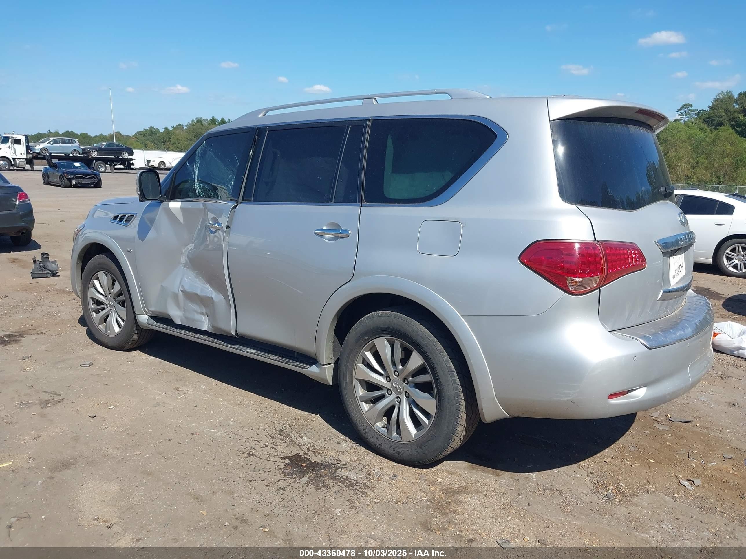 2017 Infiniti Qx80   Silver vin: JN8AZ2NE5H9158596