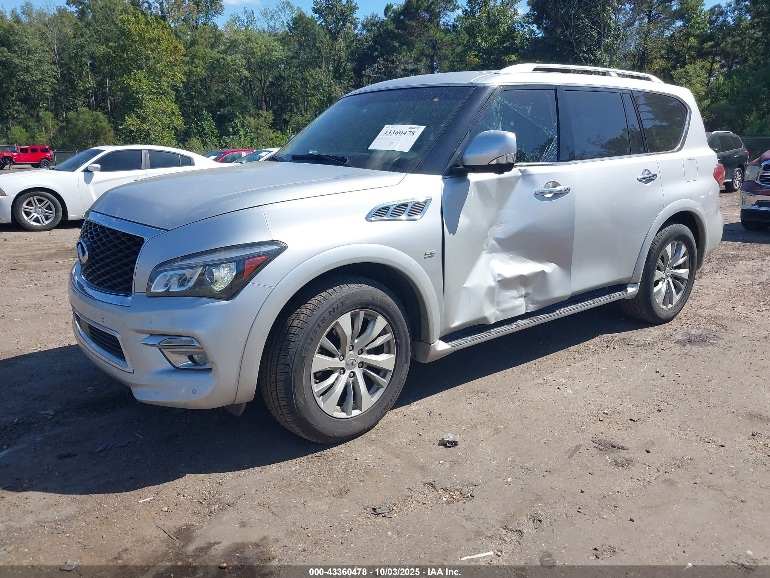2017 Infiniti Qx80   Silver vin: JN8AZ2NE5H9158596