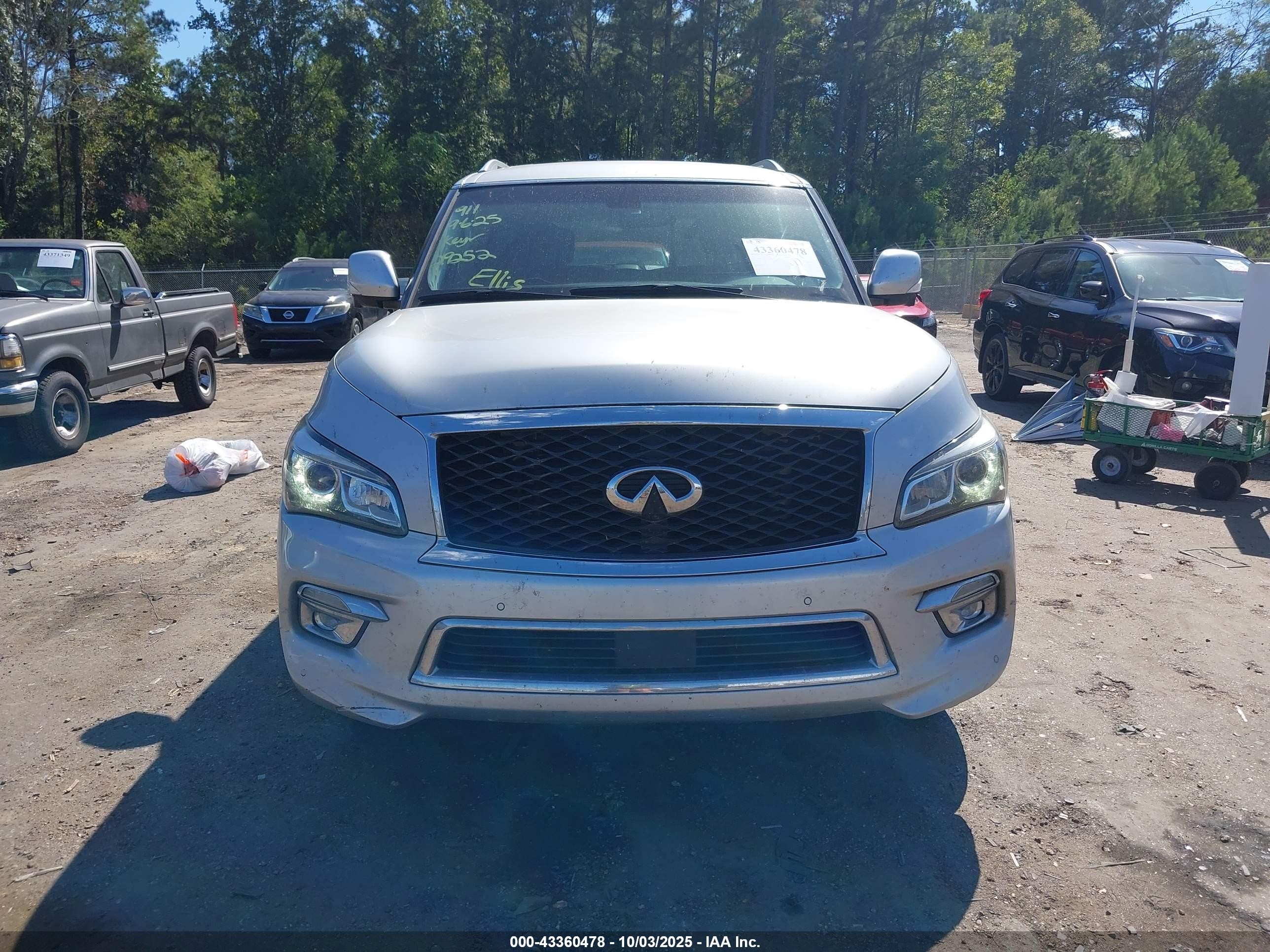 2017 Infiniti Qx80   Silver vin: JN8AZ2NE5H9158596