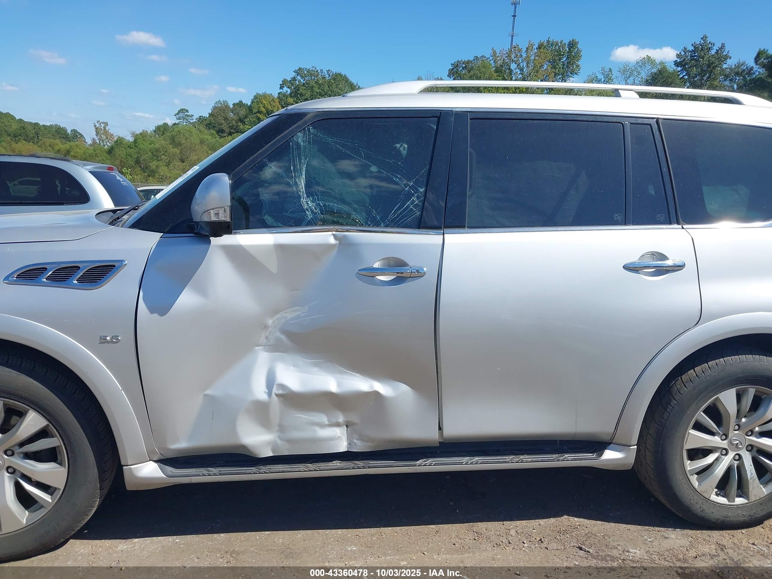 2017 Infiniti Qx80   Silver vin: JN8AZ2NE5H9158596