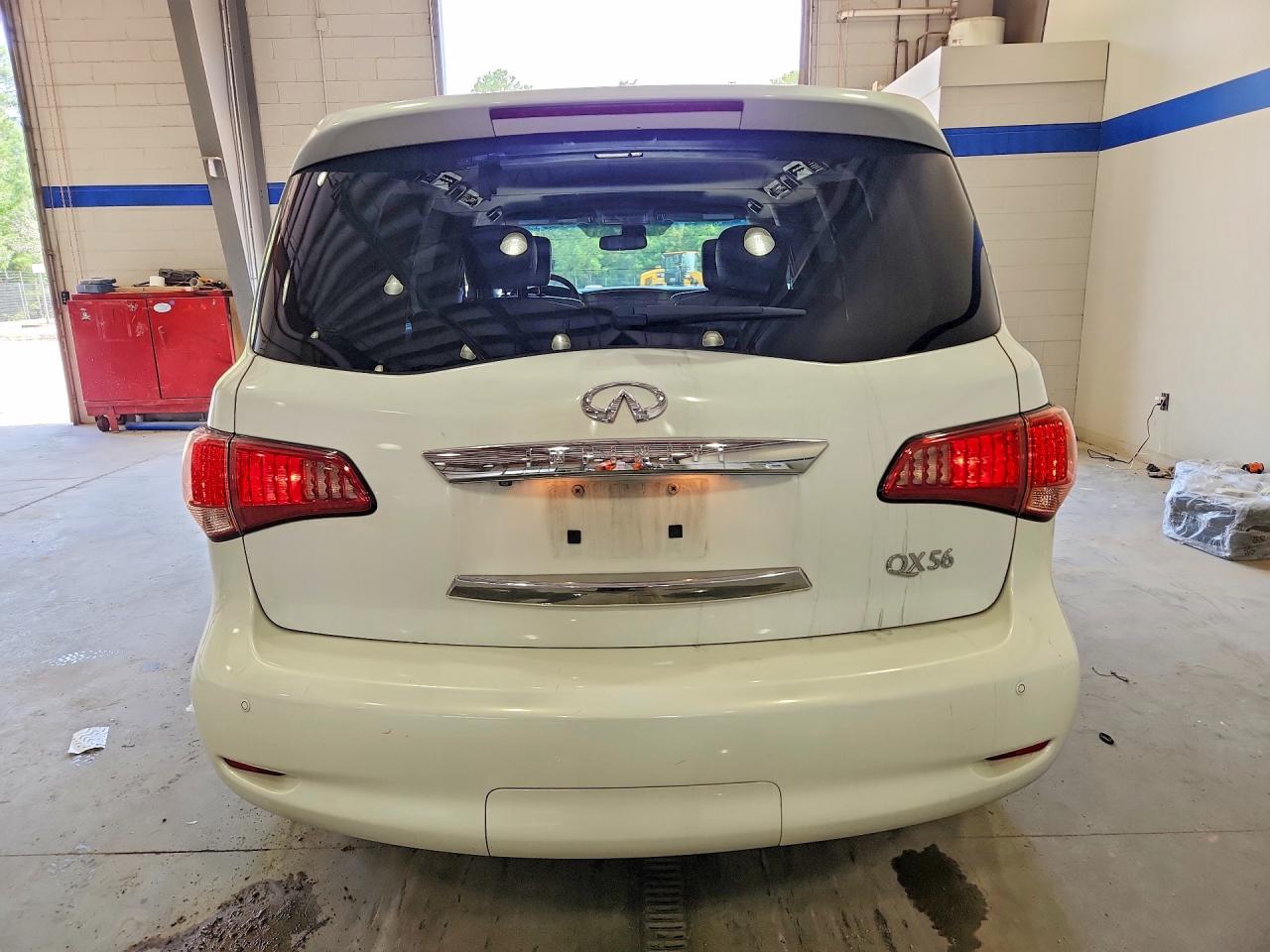 2011 Infiniti Qx56 Base White vin: JN8AZ2NE6B9005670