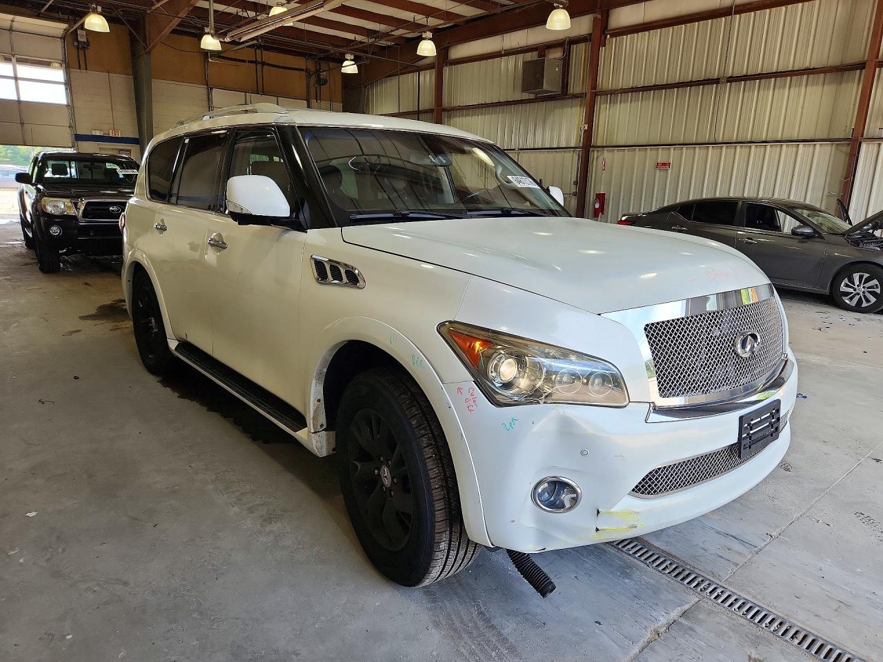 2011 Infiniti Qx56 Base White vin: JN8AZ2NE6B9005670