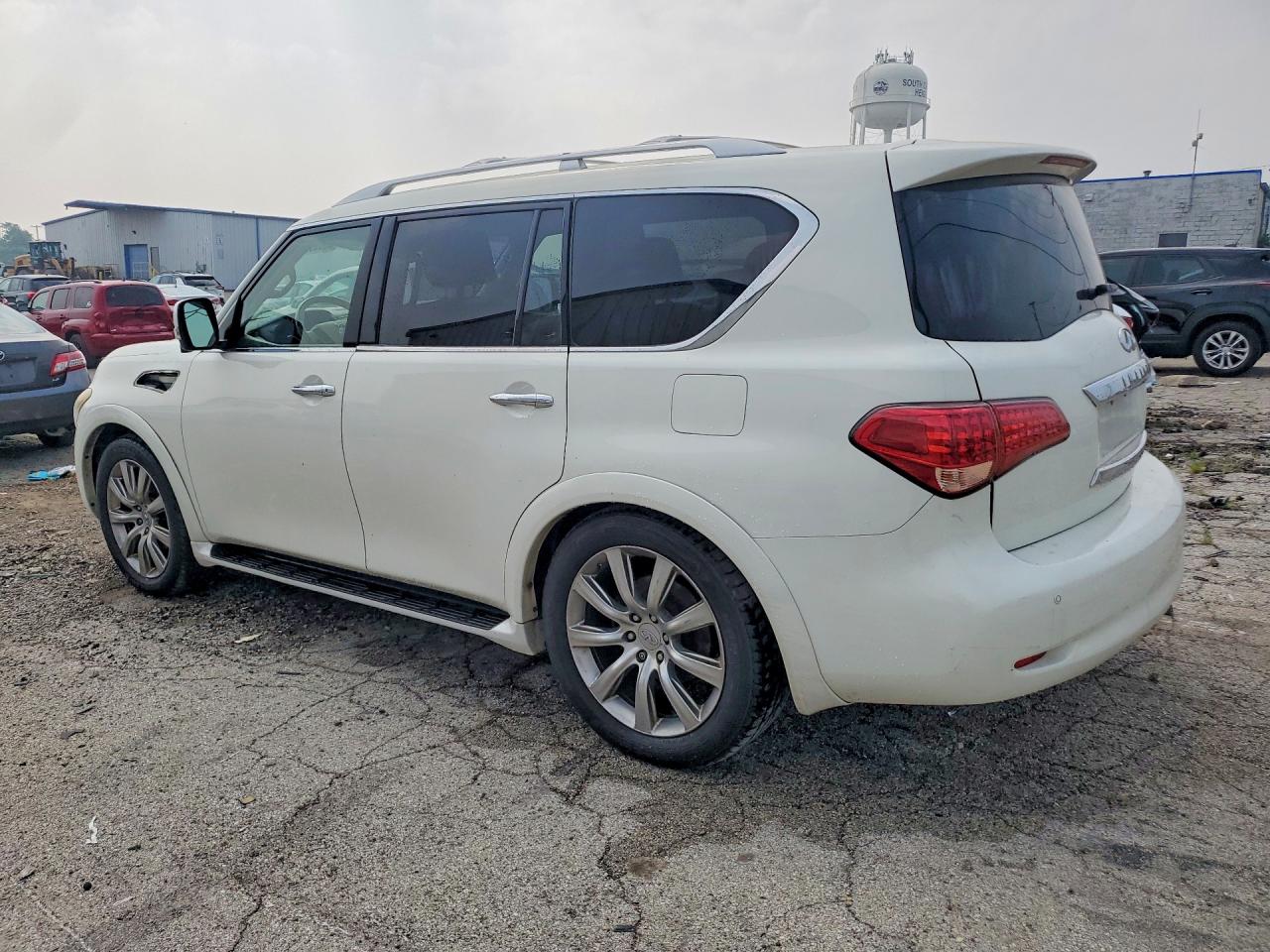2012 Infiniti Qx56 Base White vin: JN8AZ2NE6C9015827