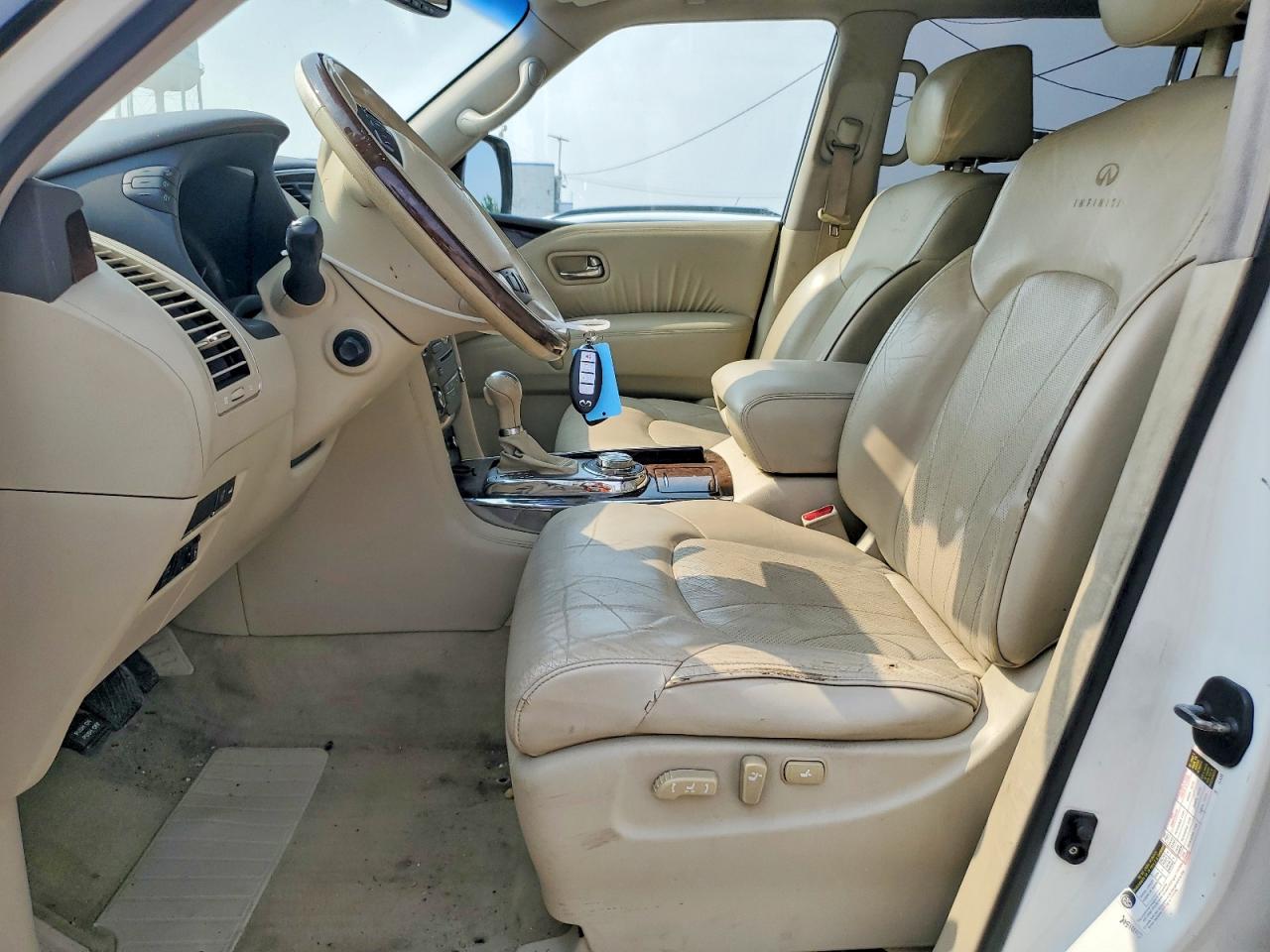 2012 Infiniti Qx56 Base White vin: JN8AZ2NE6C9015827