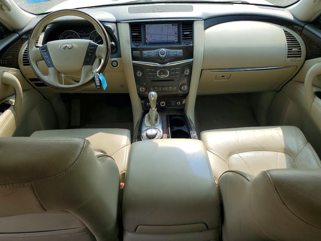 2012 Infiniti Qx56 Base White vin: JN8AZ2NE6C9015827