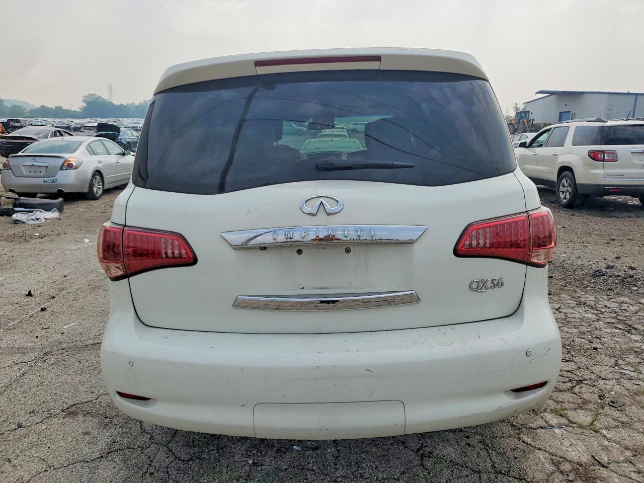 2012 Infiniti Qx56 Base White vin: JN8AZ2NE6C9015827