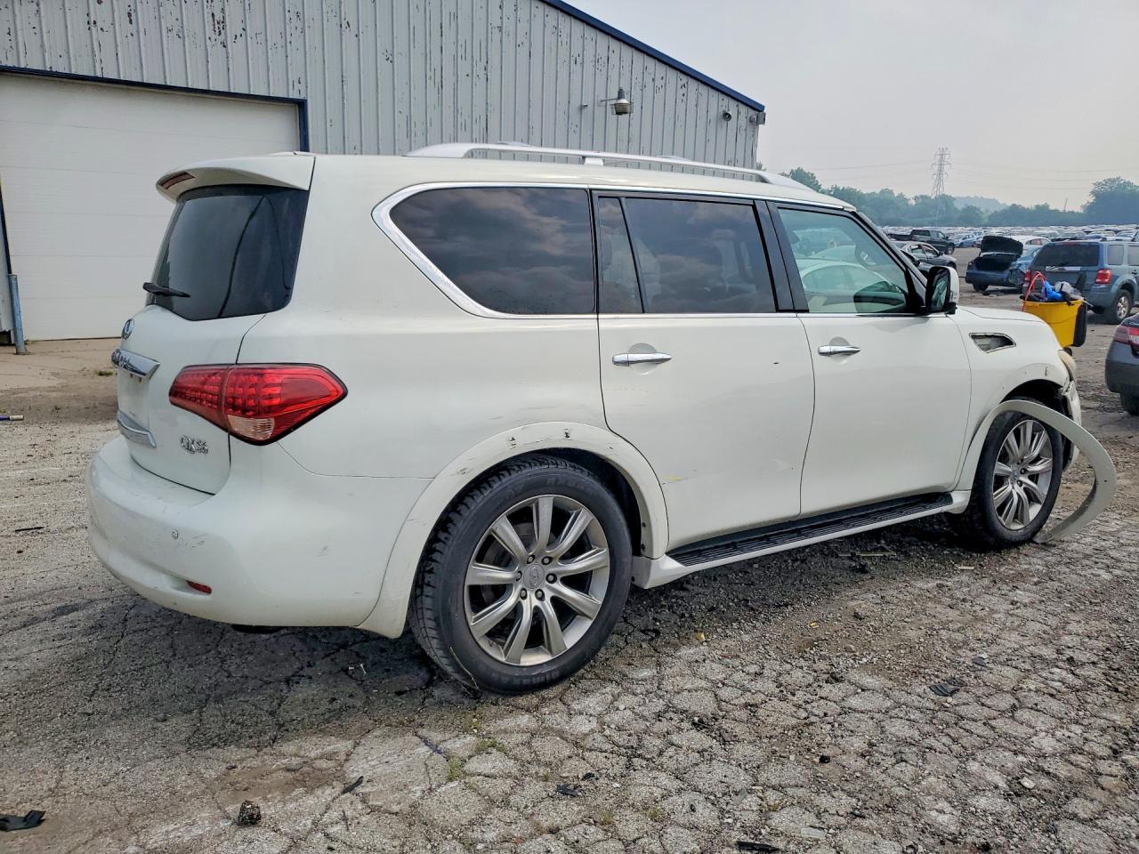 2012 Infiniti Qx56 Base White vin: JN8AZ2NE6C9015827