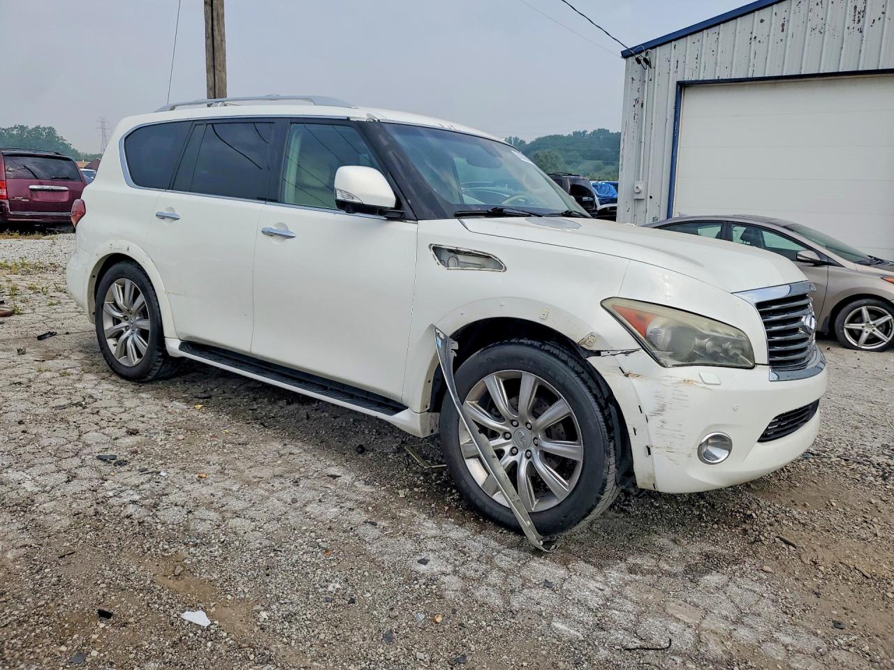 2012 Infiniti Qx56 Base White vin: JN8AZ2NE6C9015827