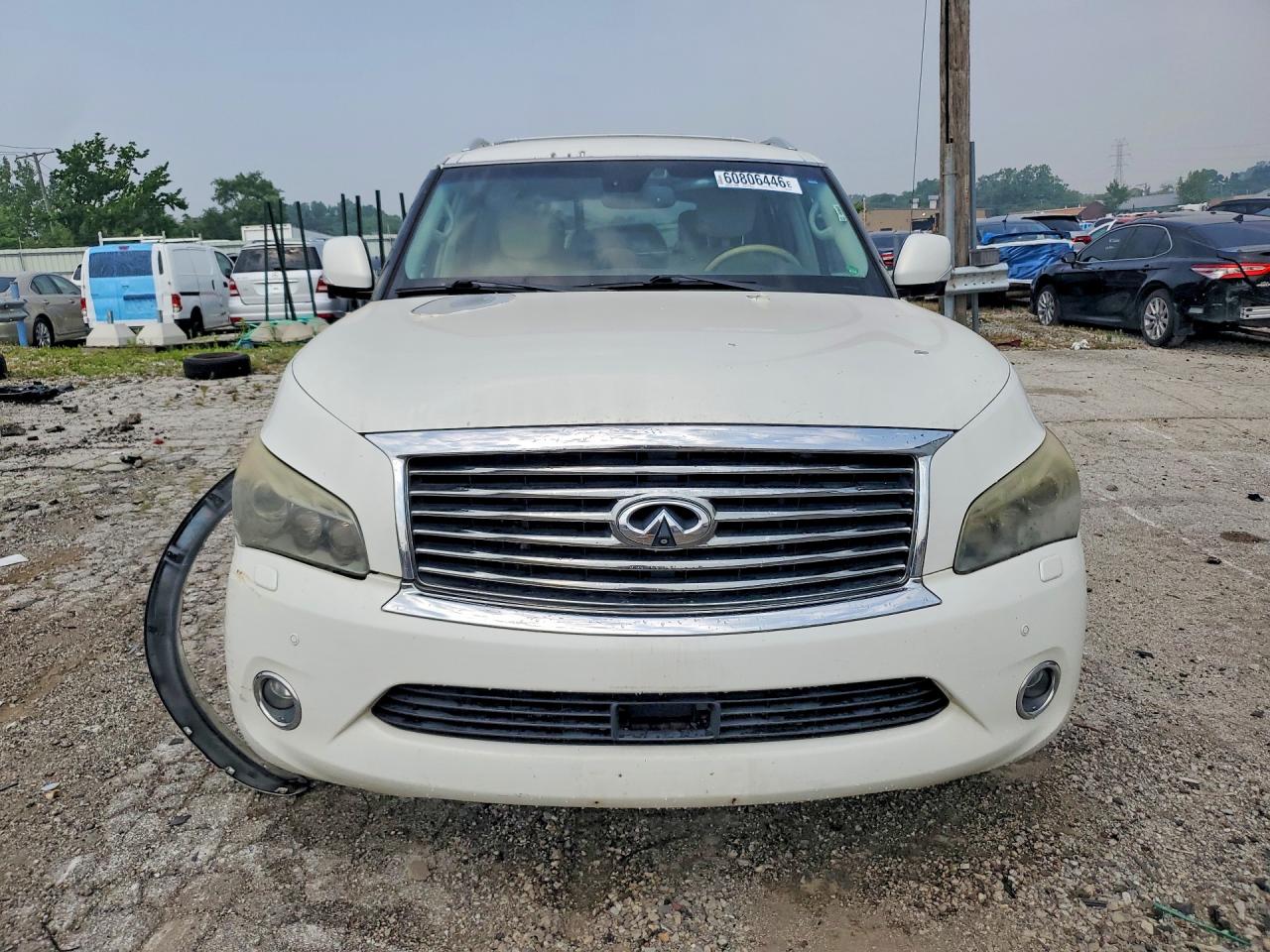 2012 Infiniti Qx56 Base White vin: JN8AZ2NE6C9015827