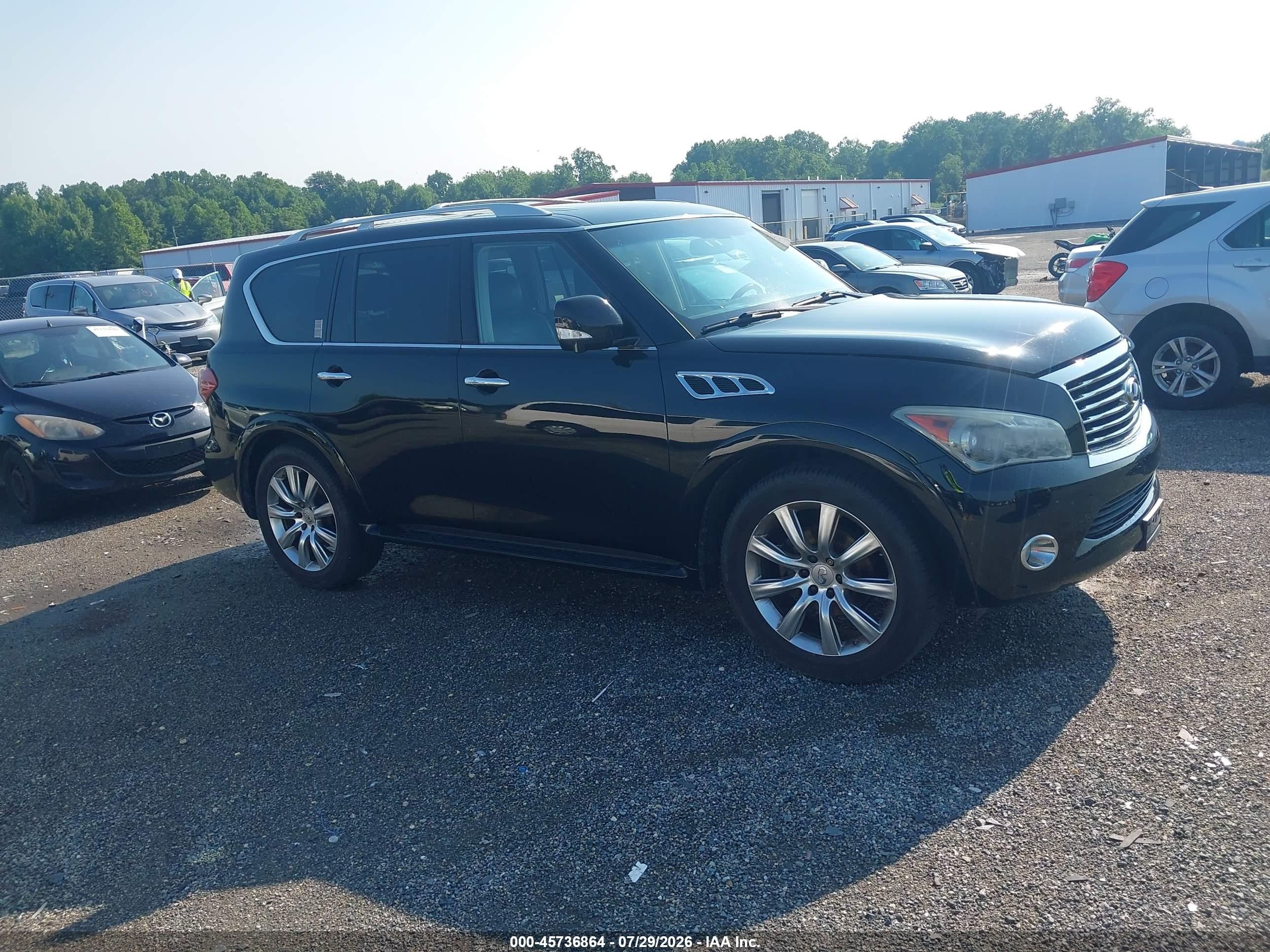 2012 Infiniti Qx56 Black vin: JN8AZ2NE6C9016959