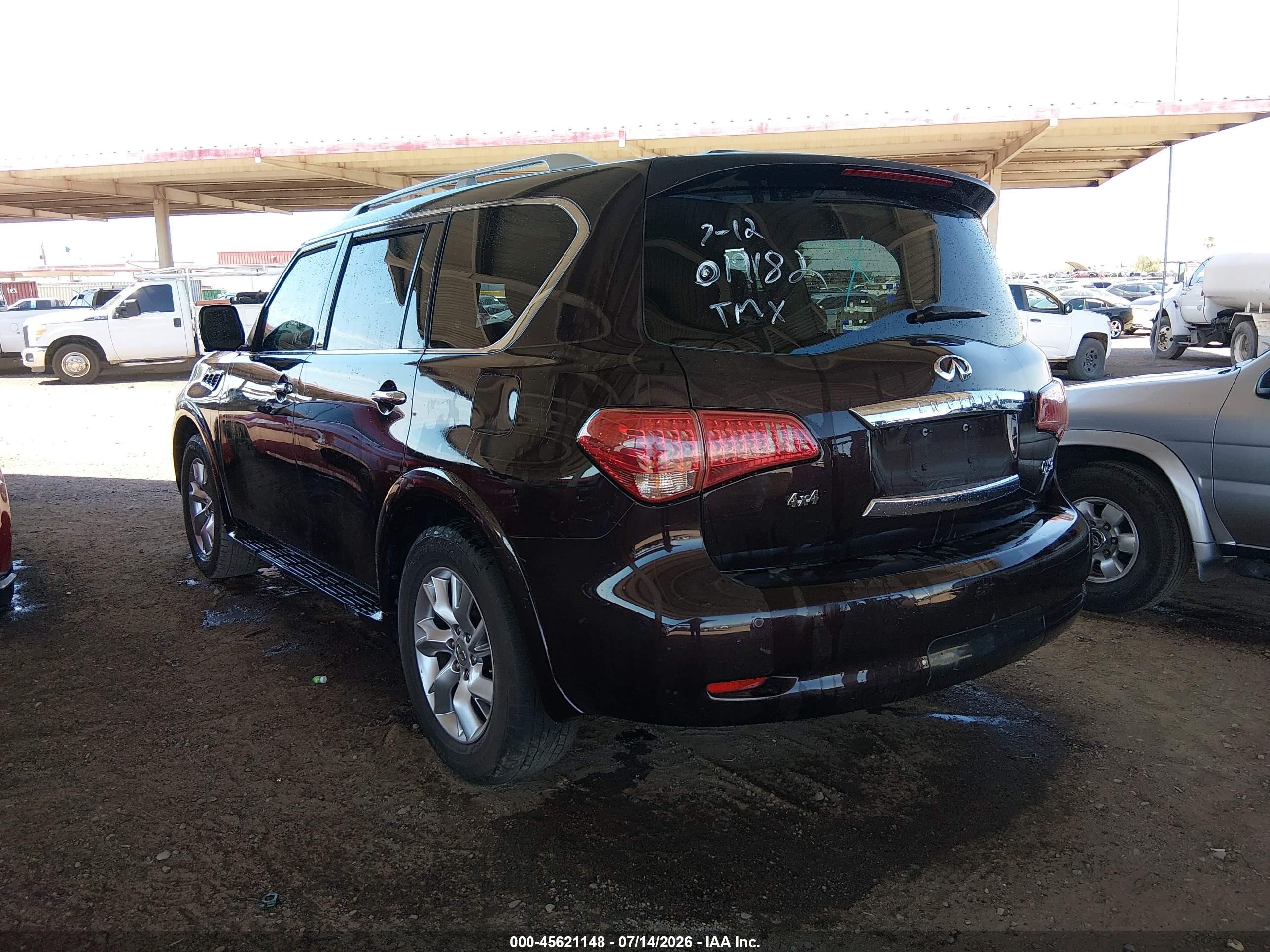 2012 Infiniti Qx56   Brown vin: JN8AZ2NE6C9019182