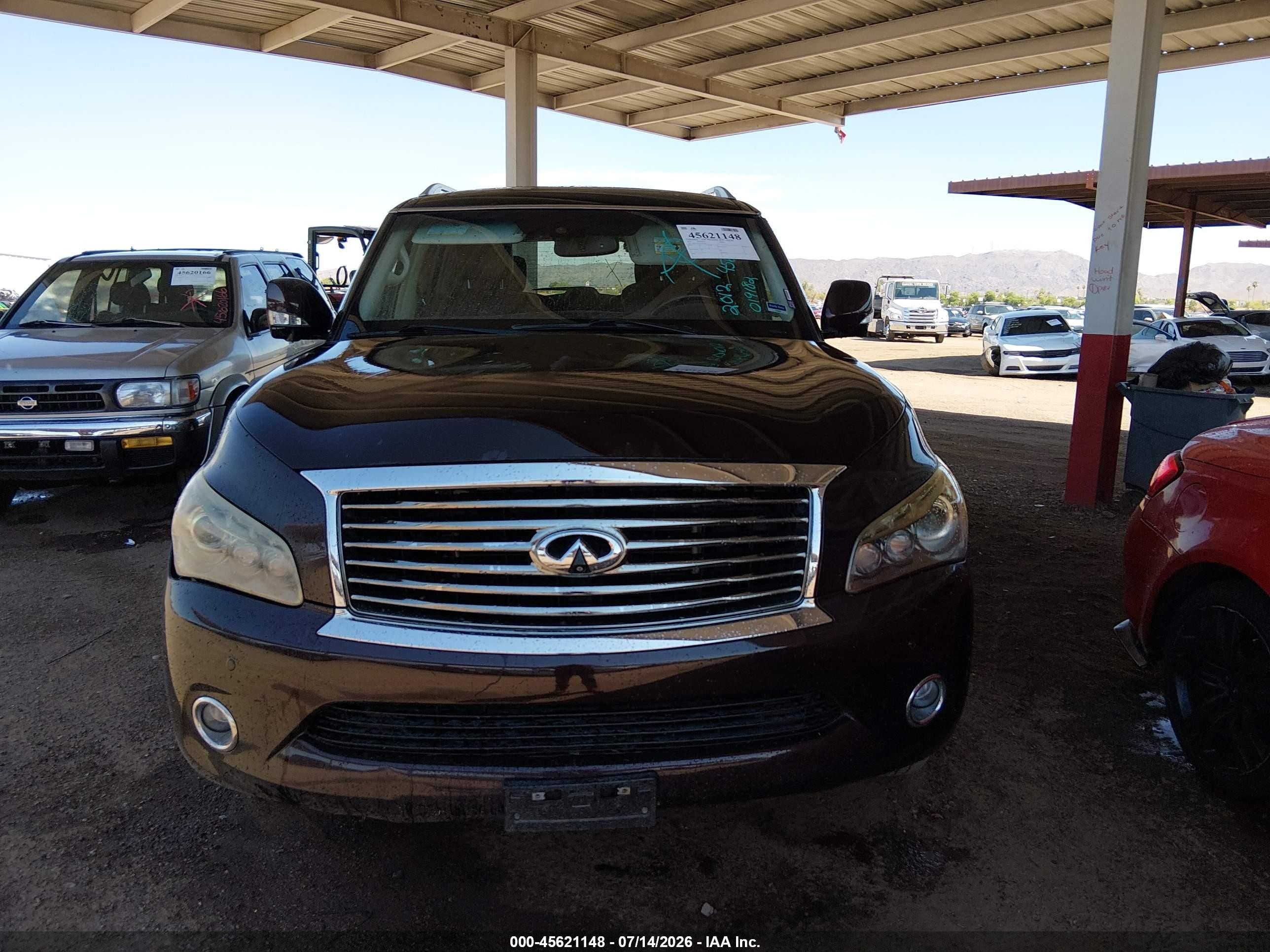2012 Infiniti Qx56   Brown vin: JN8AZ2NE6C9019182