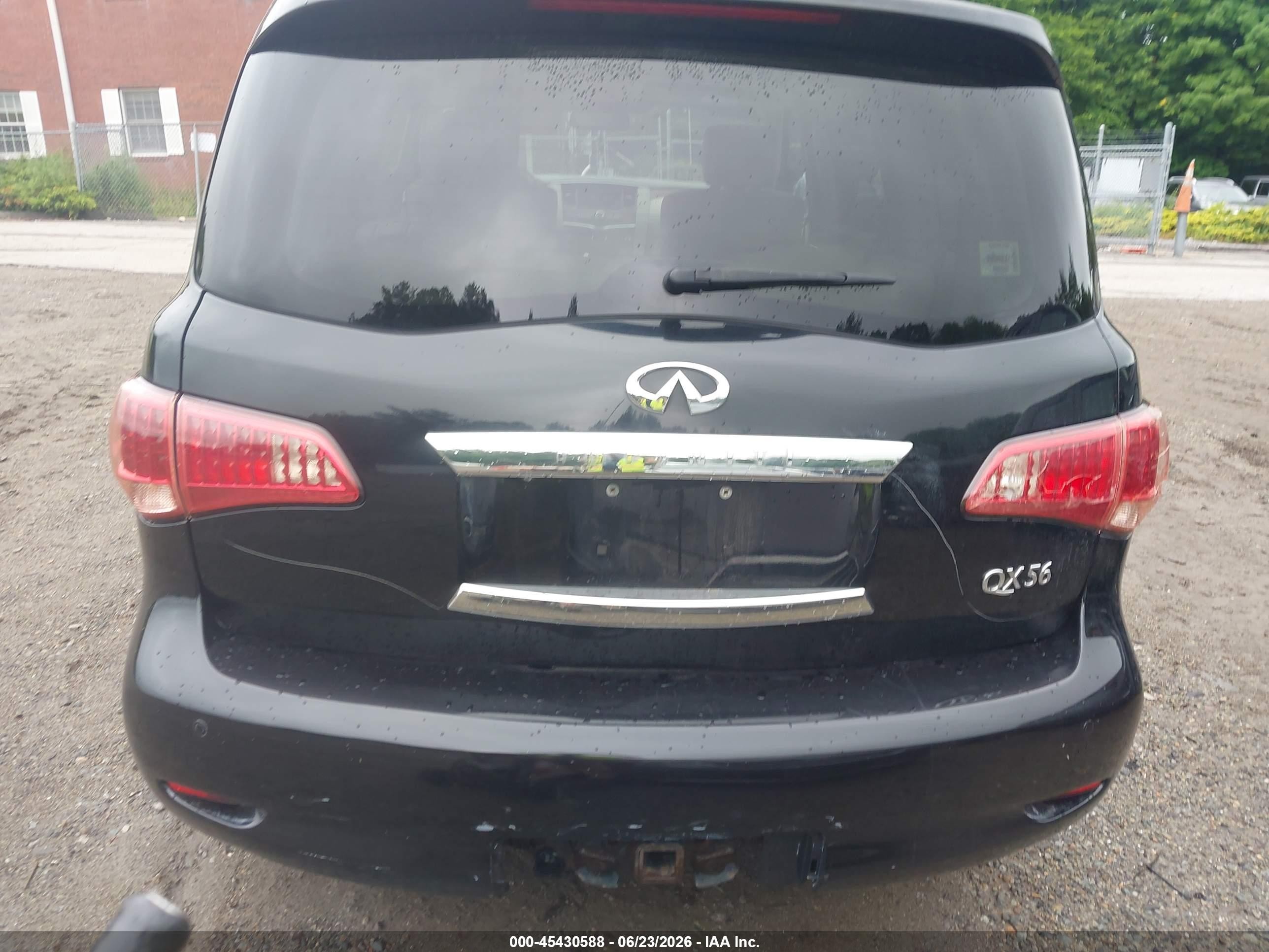 2012 Infiniti Qx56   Black vin: JN8AZ2NE6C9021899