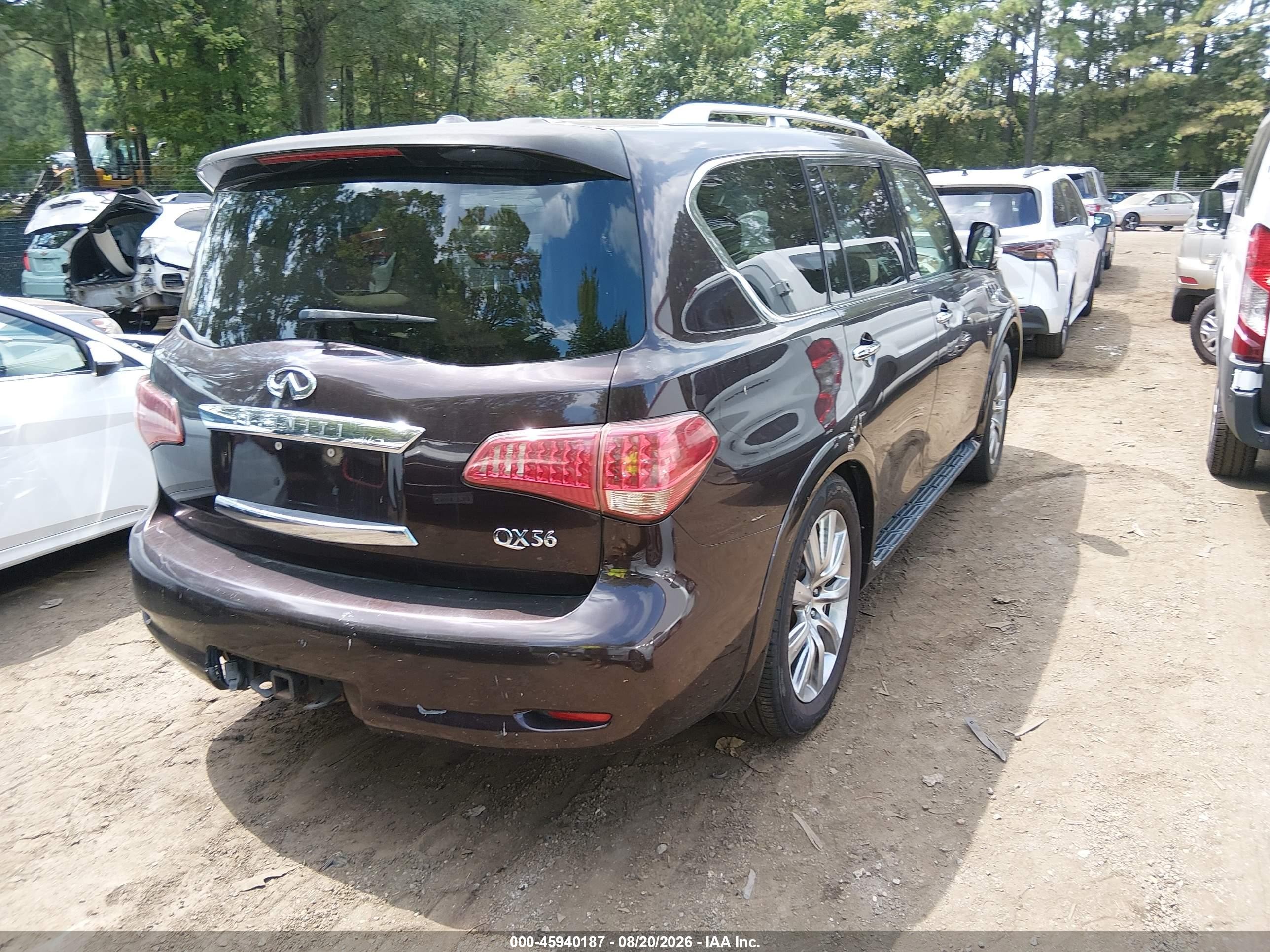 2013 Infiniti Qx56   Maroon vin: JN8AZ2NE6D9040891