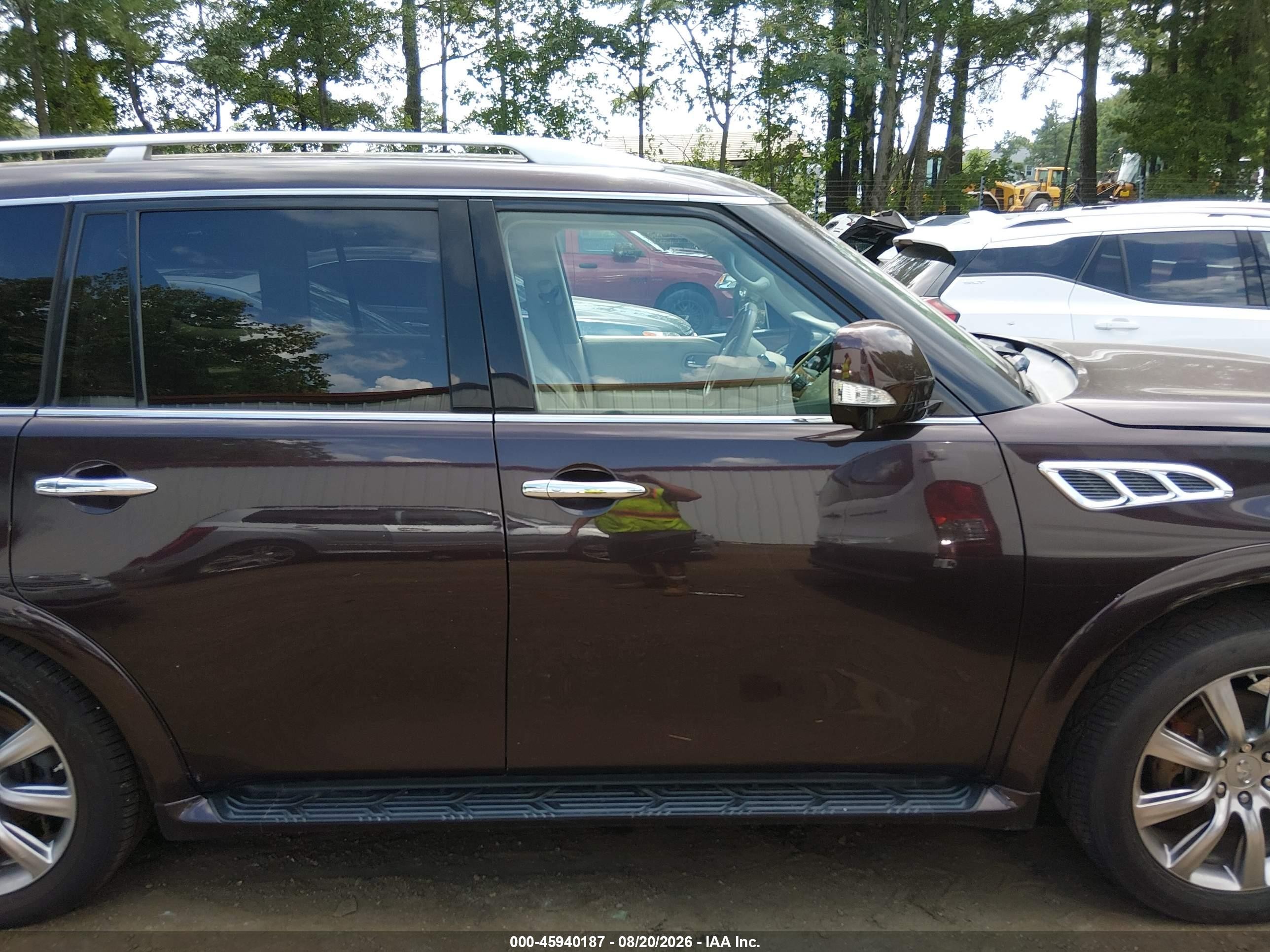 2013 Infiniti Qx56   Maroon vin: JN8AZ2NE6D9040891
