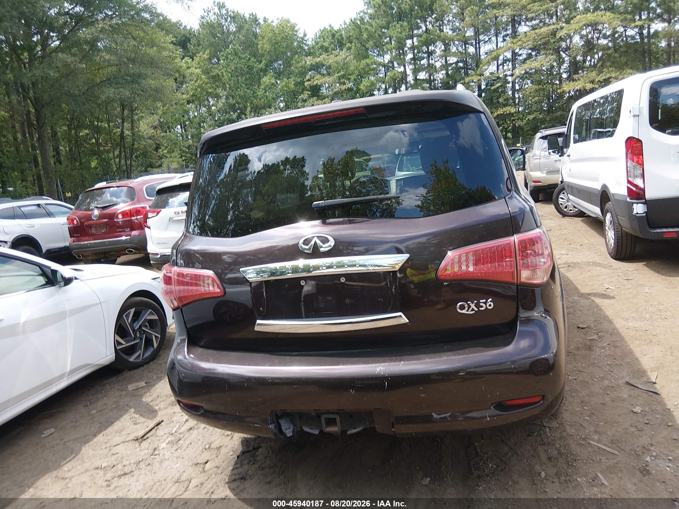 2013 Infiniti Qx56   Maroon vin: JN8AZ2NE6D9040891