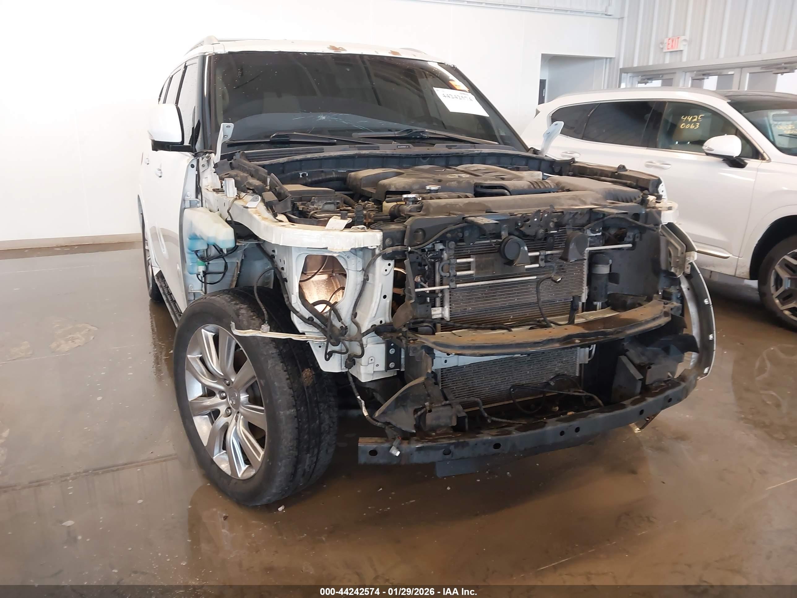 2013 Infiniti Qx56   White vin: JN8AZ2NE6D9060882