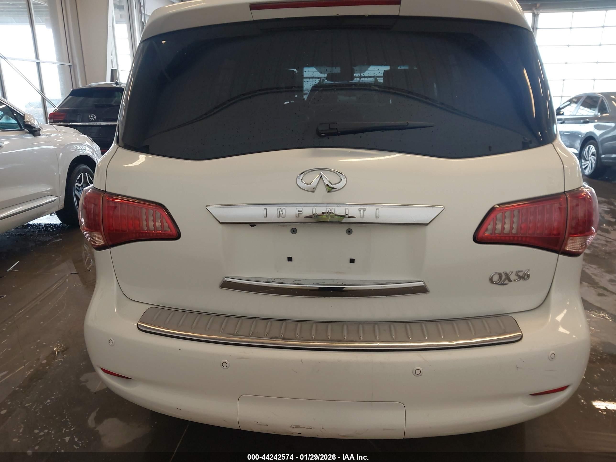 2013 Infiniti Qx56   White vin: JN8AZ2NE6D9060882