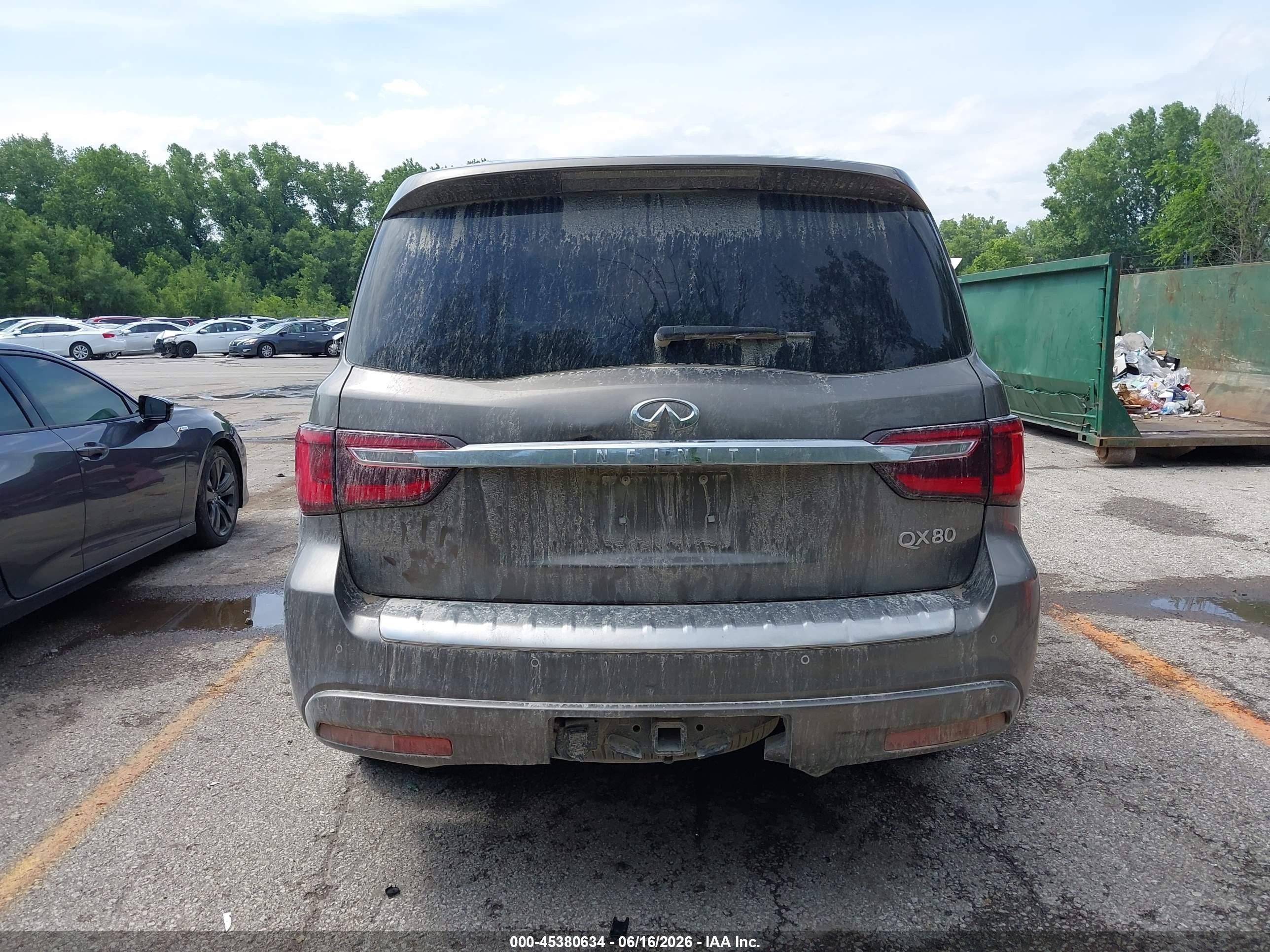 2019 Infiniti Qx80 Luxe Gray vin: JN8AZ2NE6K9235239
