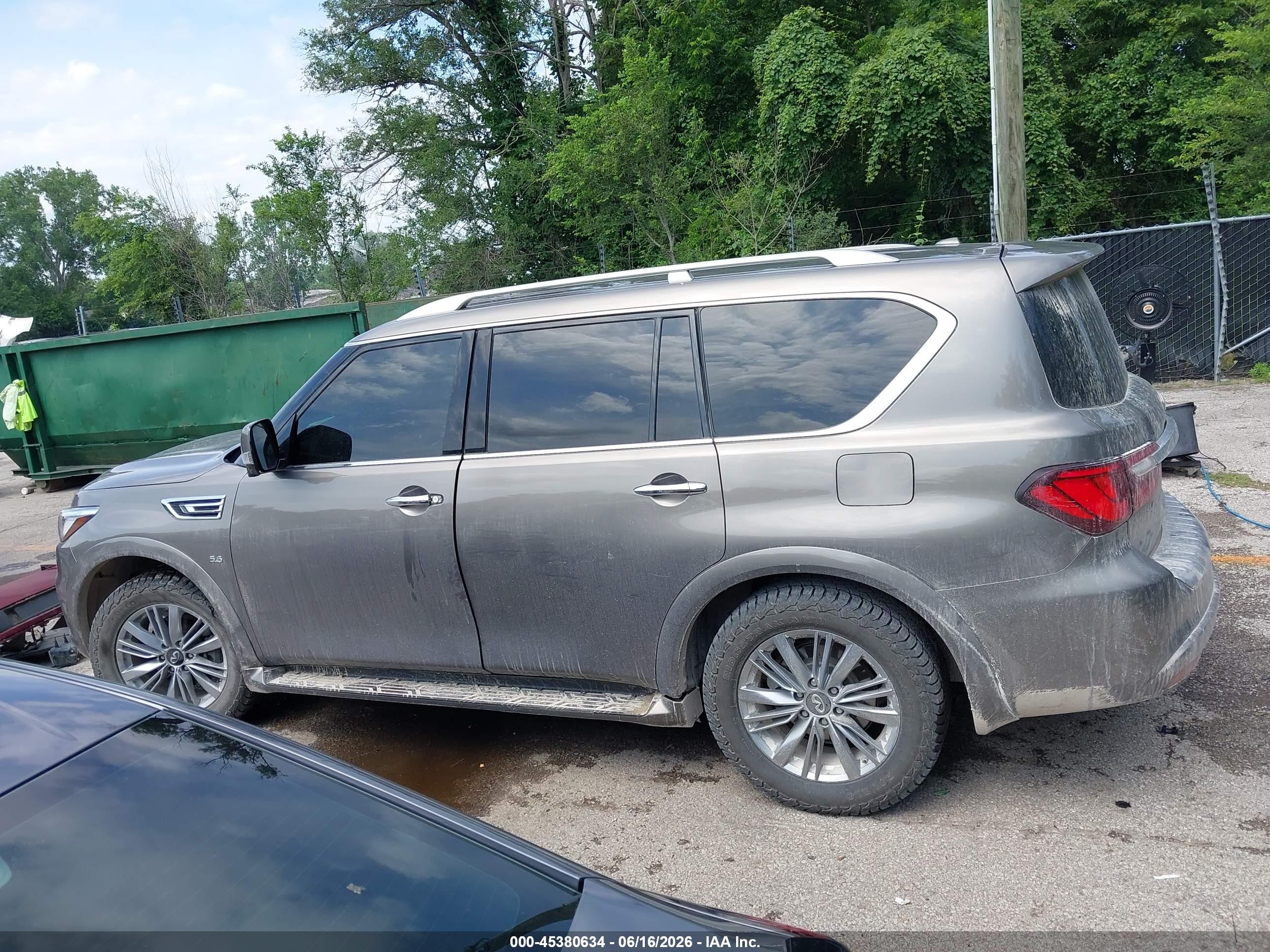 2019 Infiniti Qx80 Luxe Gray vin: JN8AZ2NE6K9235239