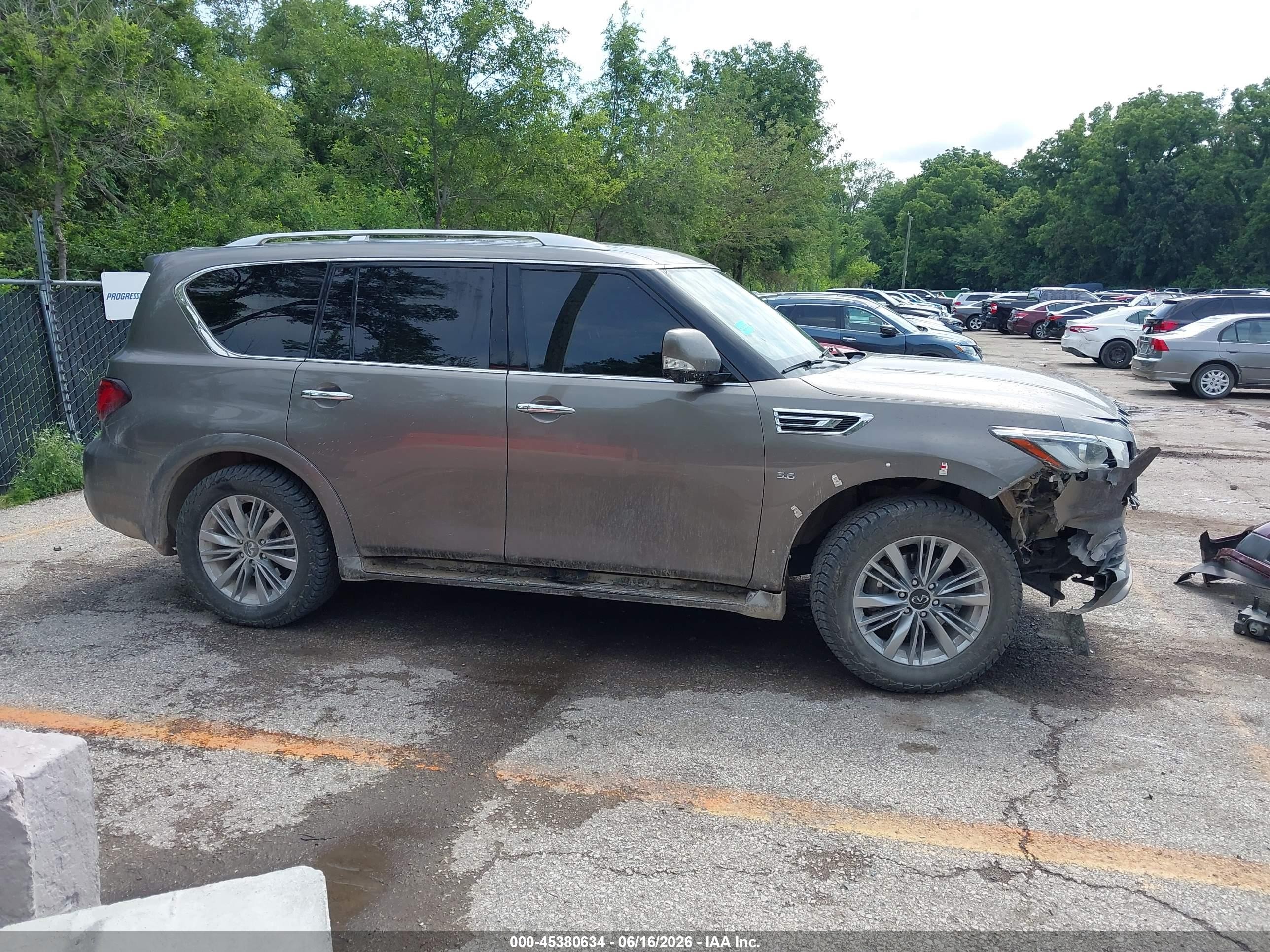 2019 Infiniti Qx80 Luxe Gray vin: JN8AZ2NE6K9235239