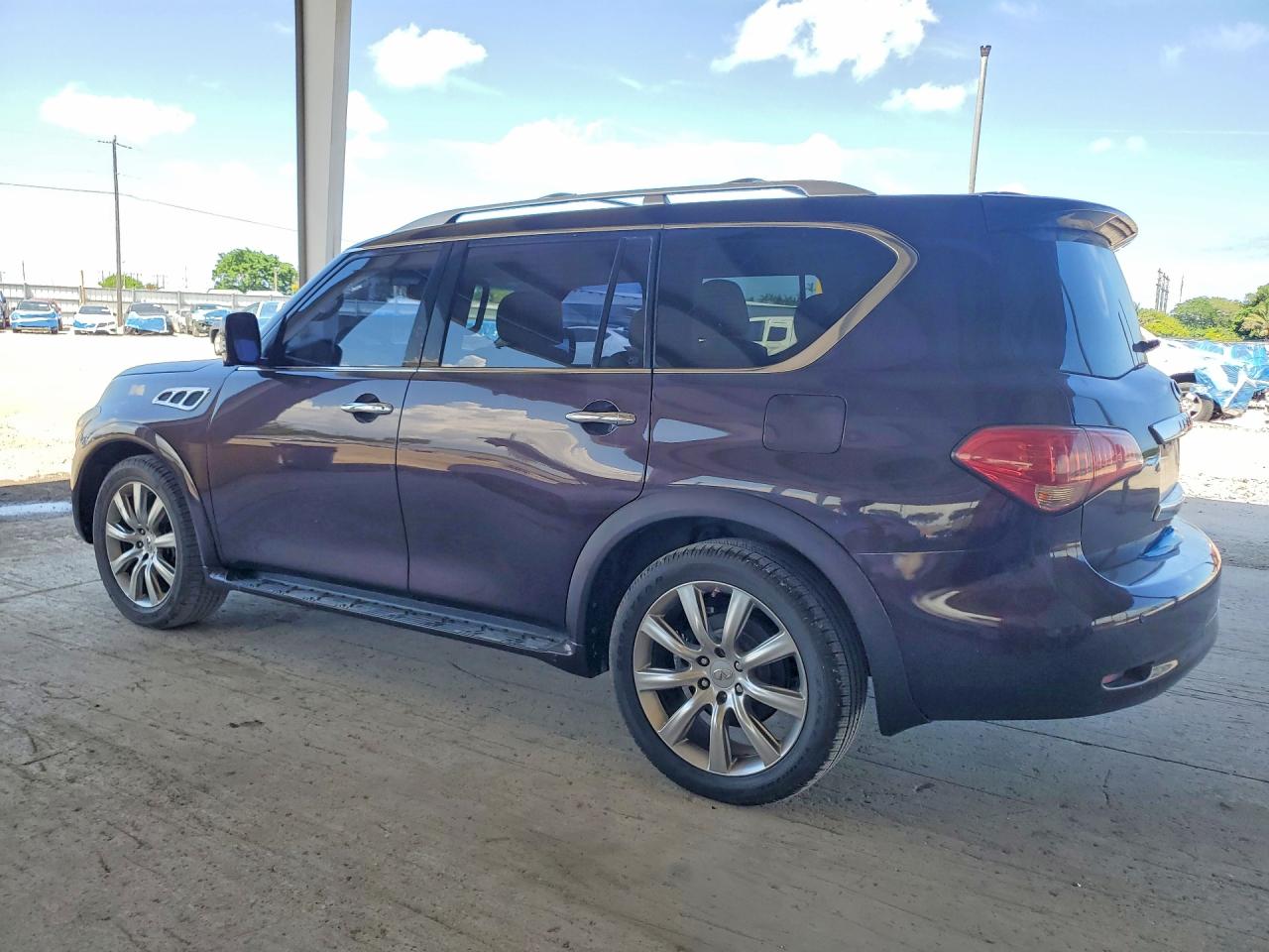 2011 Infiniti Qx56 Base Burgundy vin: JN8AZ2NE7B9007248