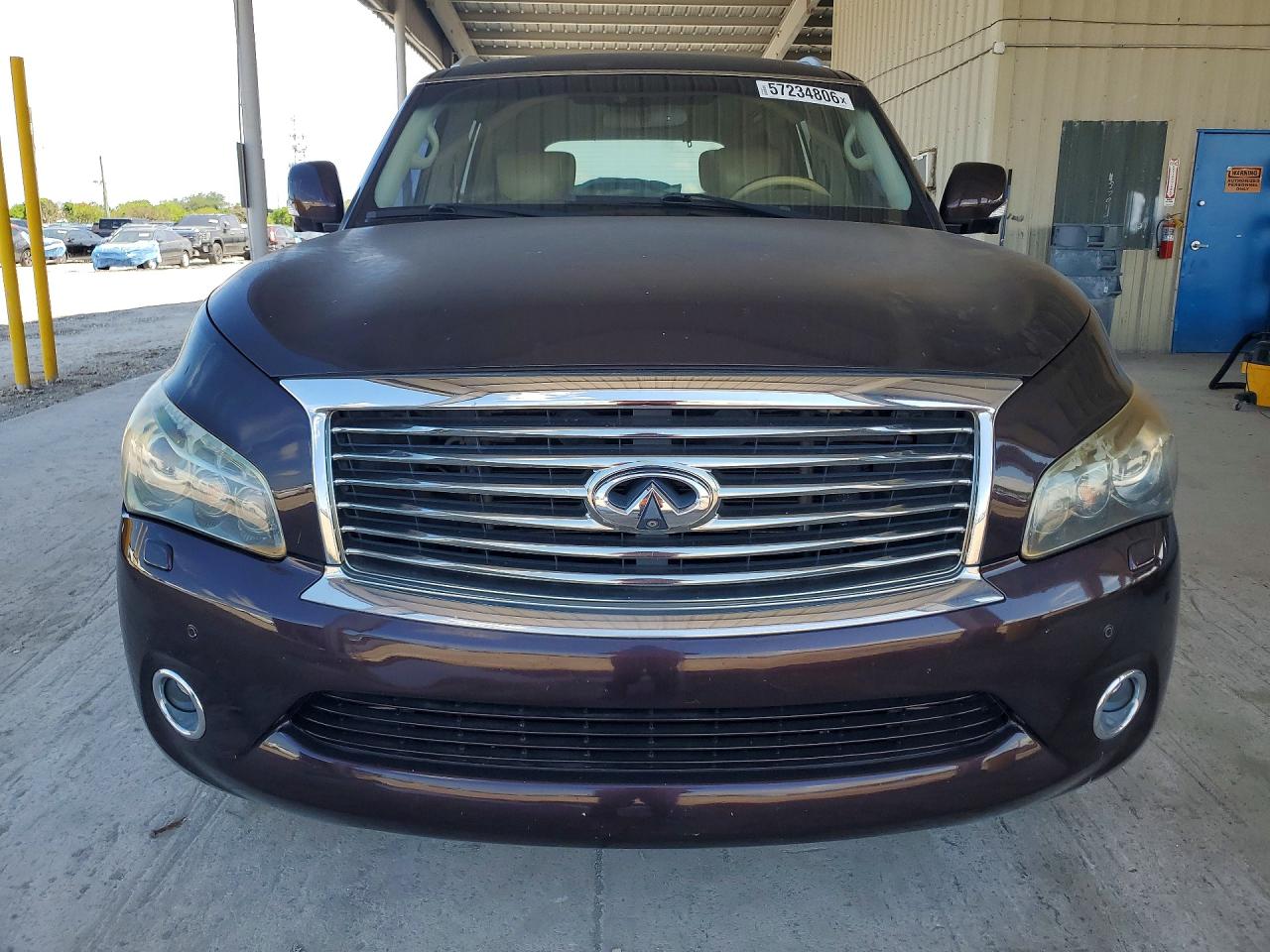 2011 Infiniti Qx56 Base Burgundy vin: JN8AZ2NE7B9007248