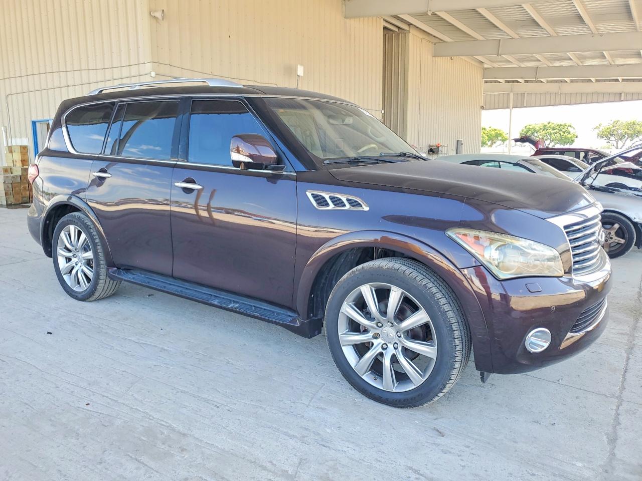 2011 Infiniti Qx56 Base Burgundy vin: JN8AZ2NE7B9007248