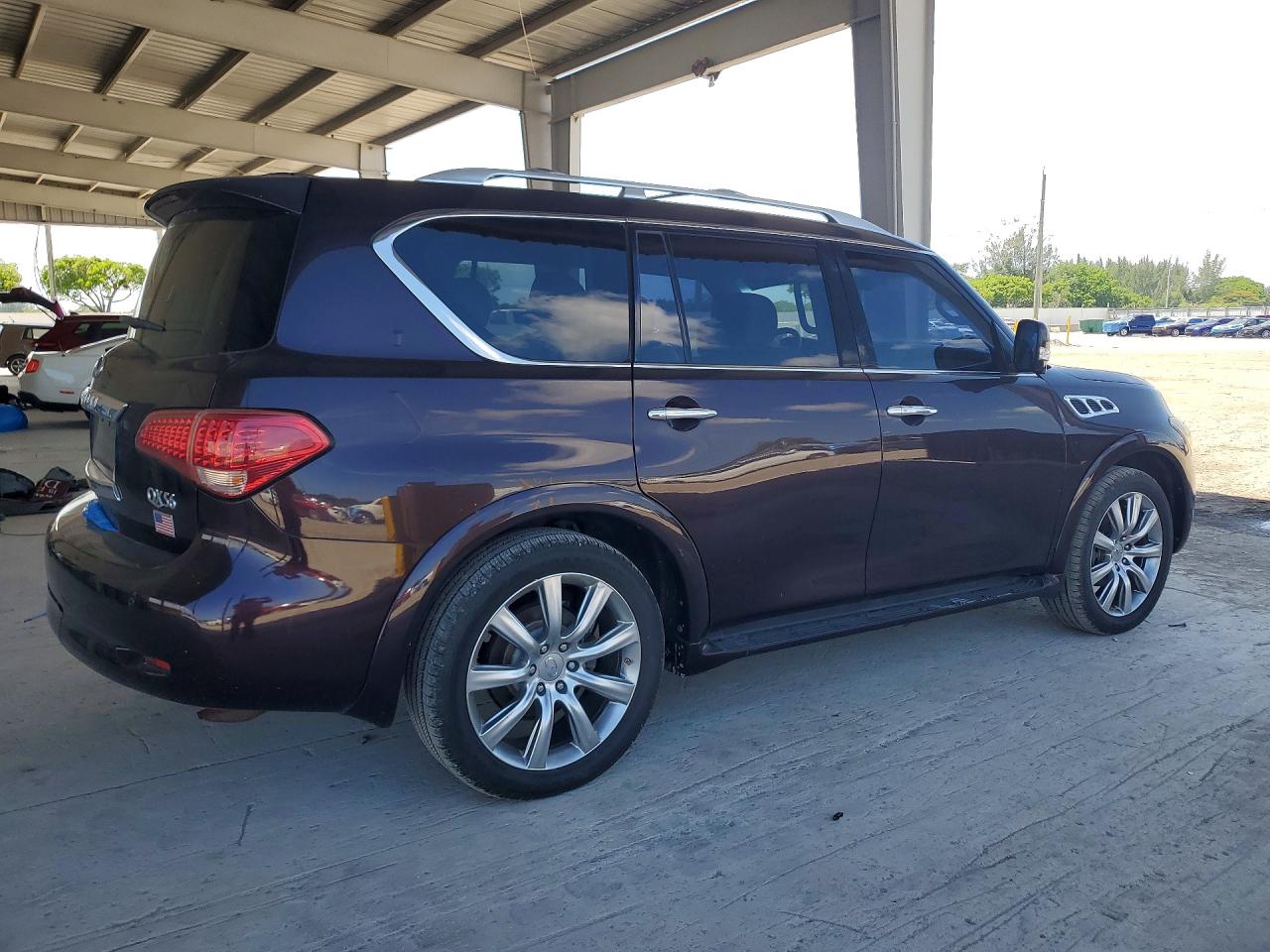 2011 Infiniti Qx56 Base Burgundy vin: JN8AZ2NE7B9007248