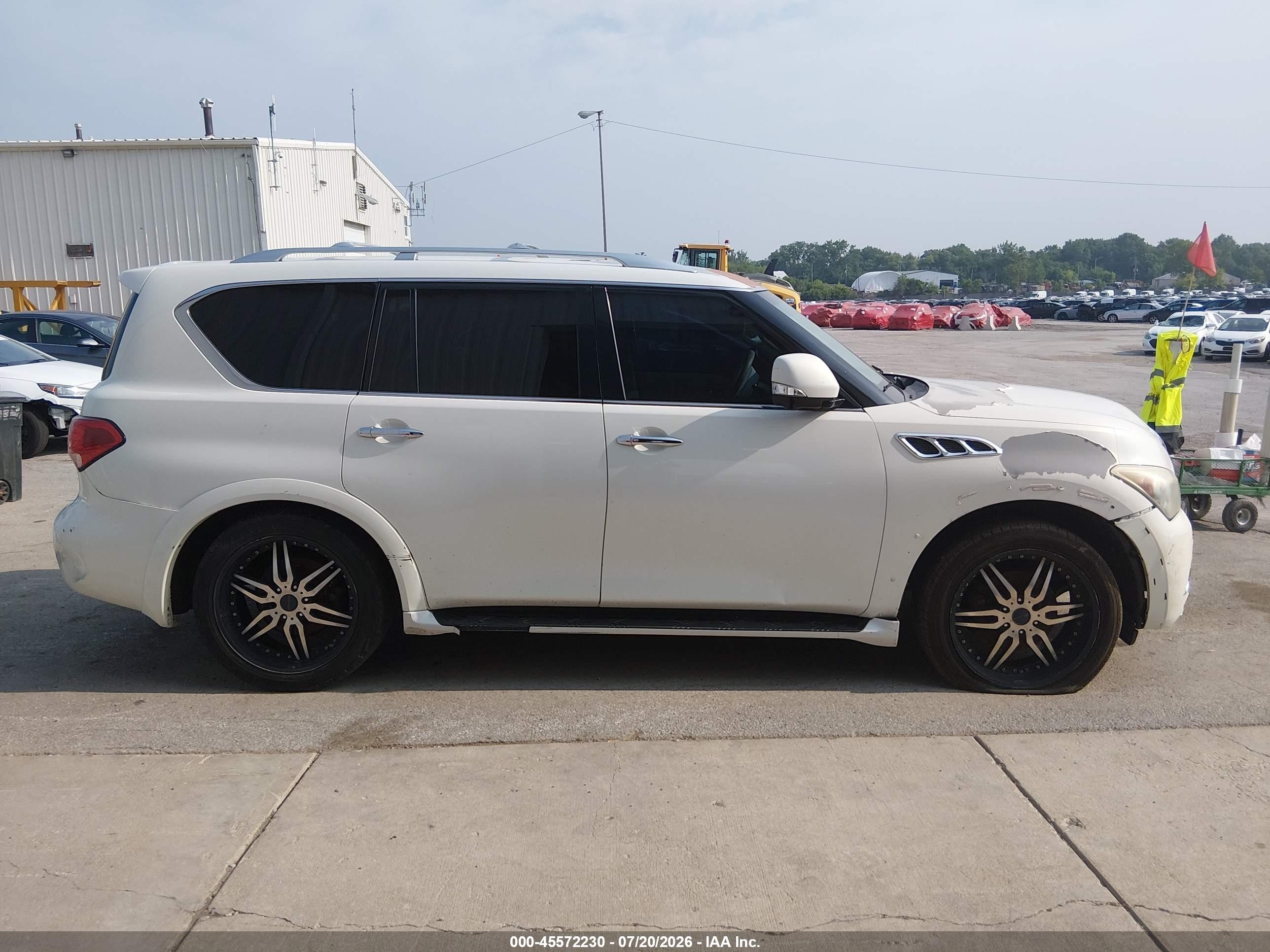 2012 Infiniti Qx56   White vin: JN8AZ2NE7C9015190