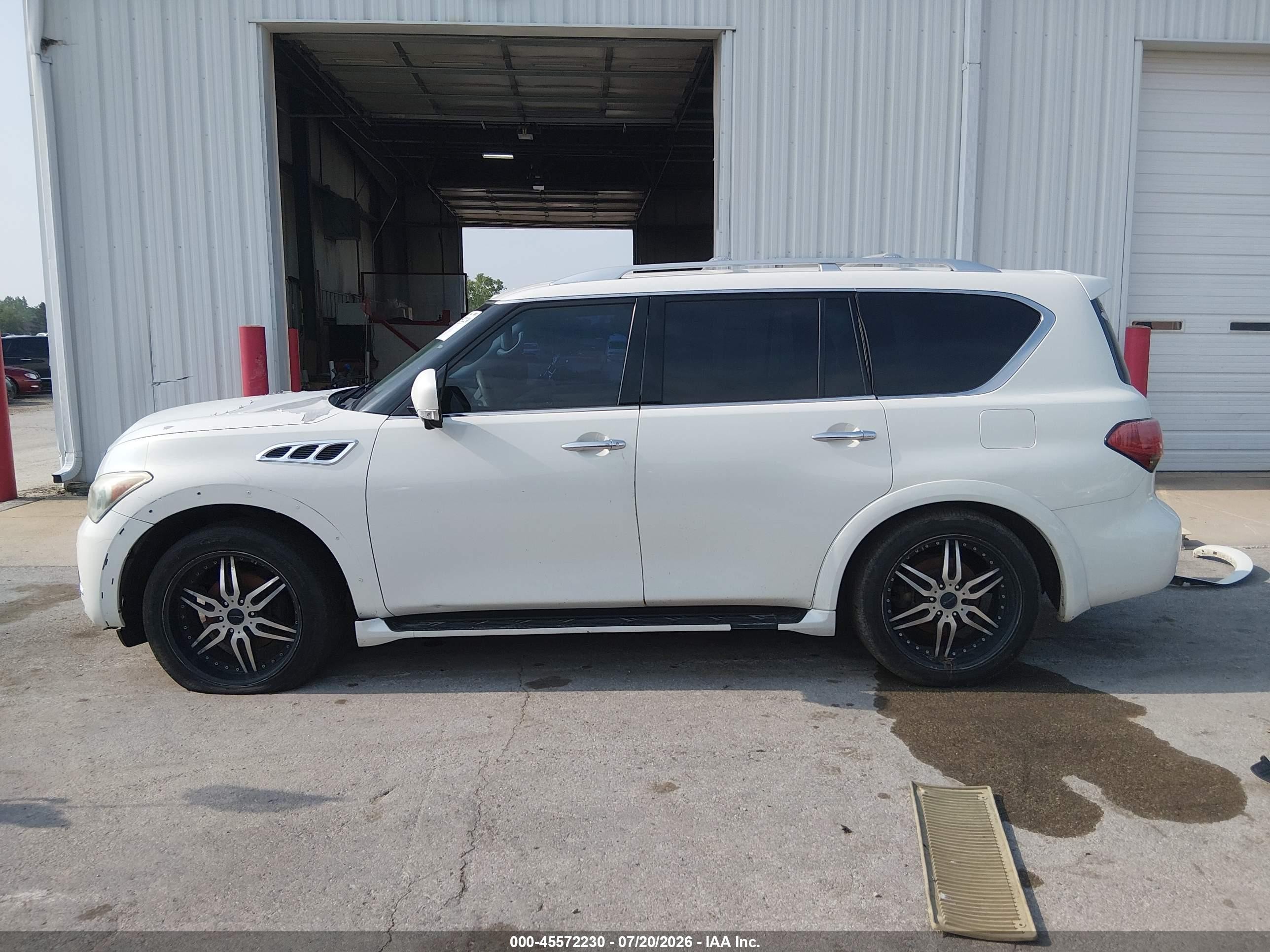 2012 Infiniti Qx56   White vin: JN8AZ2NE7C9015190