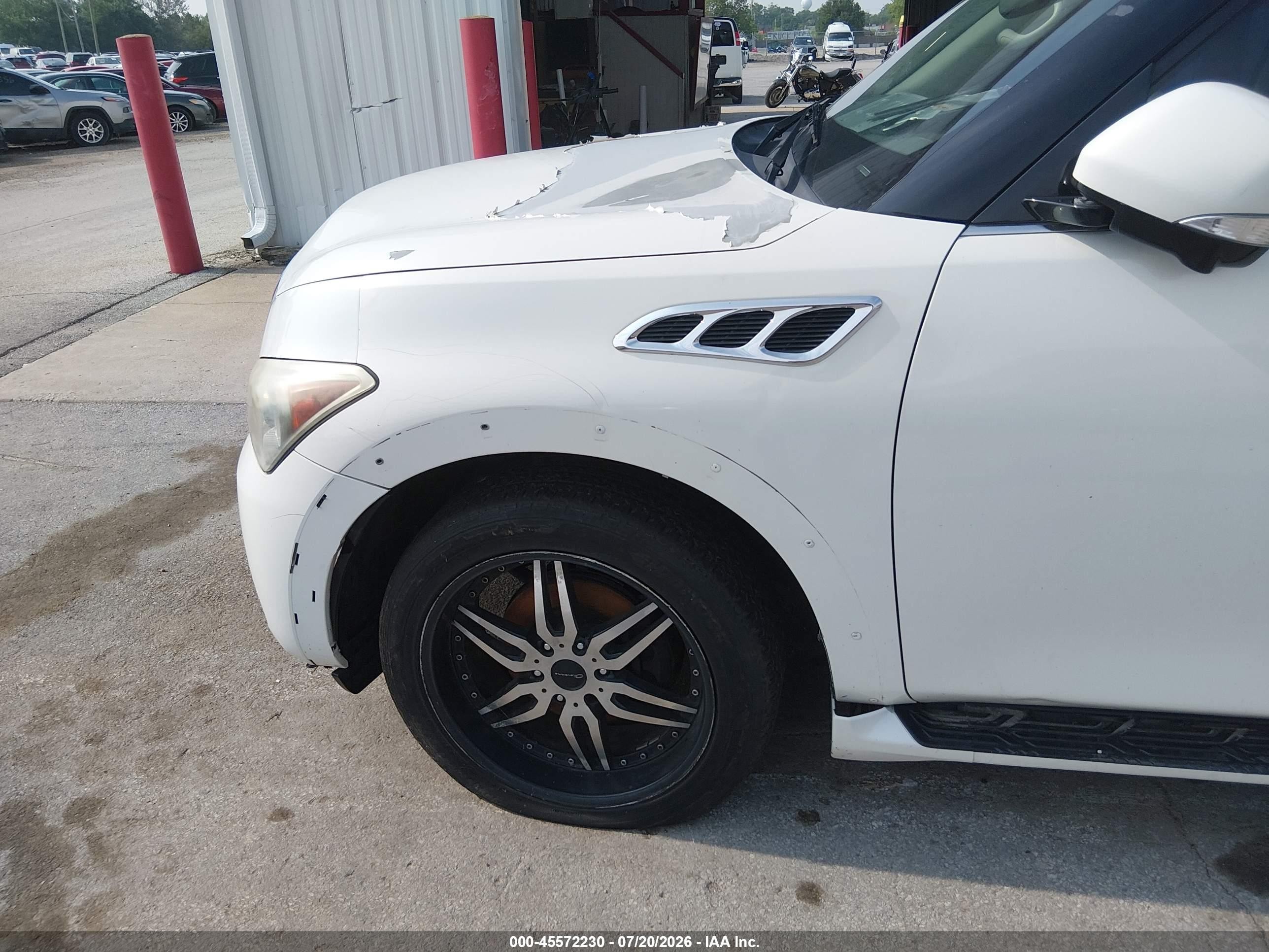 2012 Infiniti Qx56   White vin: JN8AZ2NE7C9015190