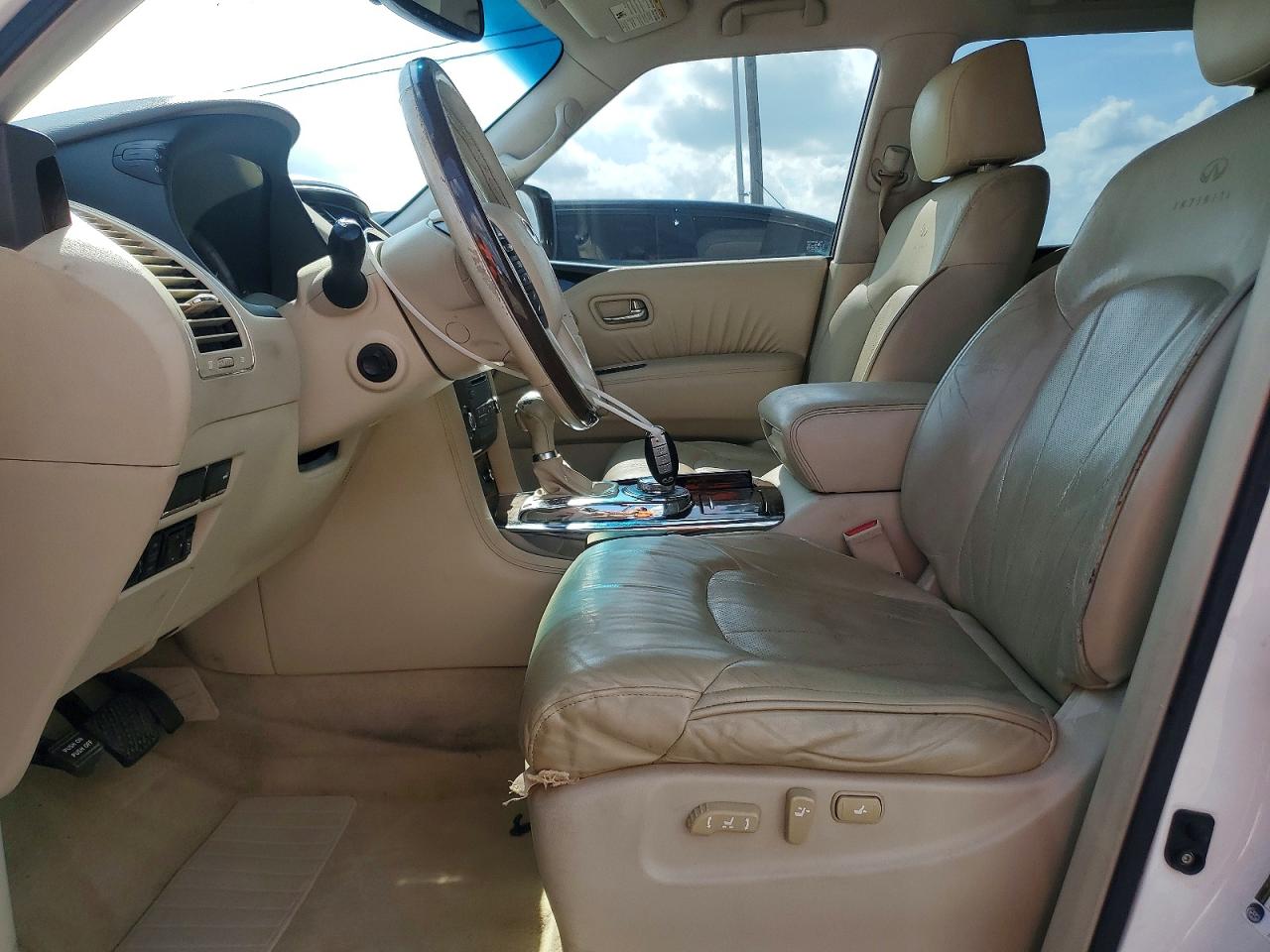 2012 Infiniti Qx56 Base Белый vin: JN8AZ2NE7C9018218