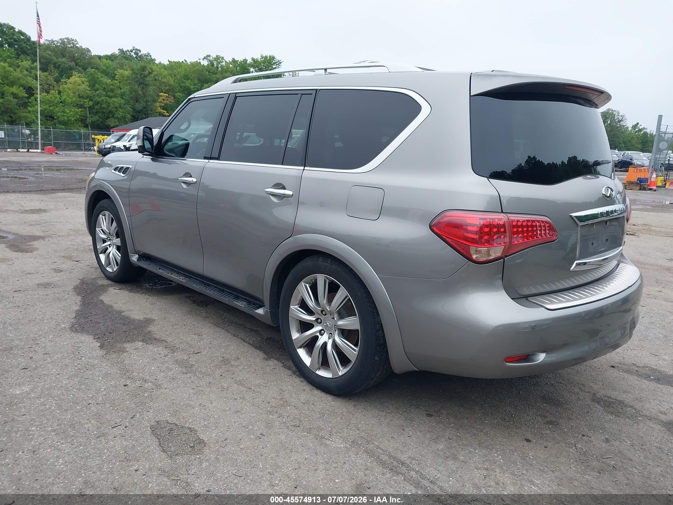 2012 Infiniti Qx56   Gray vin: JN8AZ2NE7C9022088