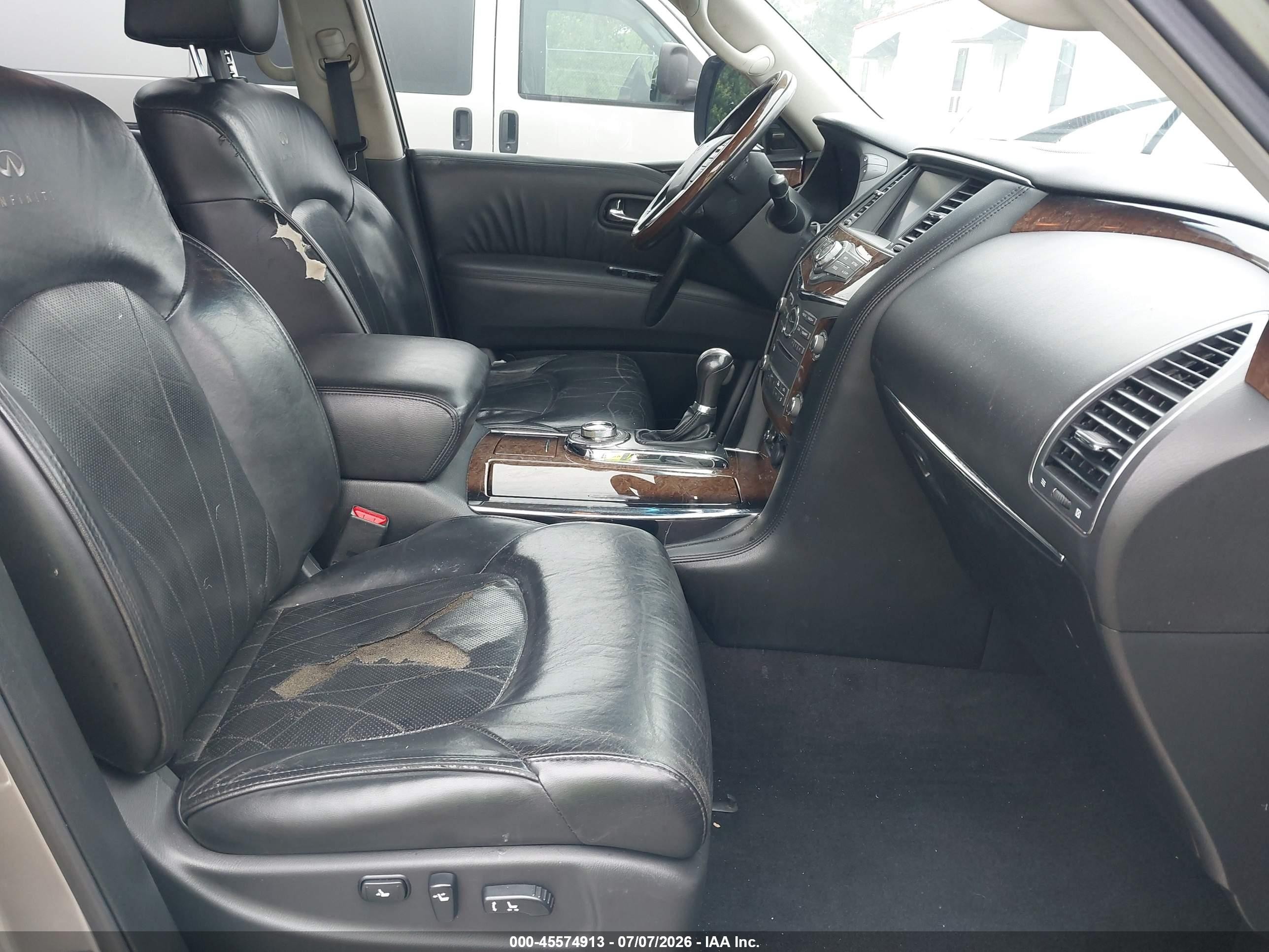2012 Infiniti Qx56   Gray vin: JN8AZ2NE7C9022088
