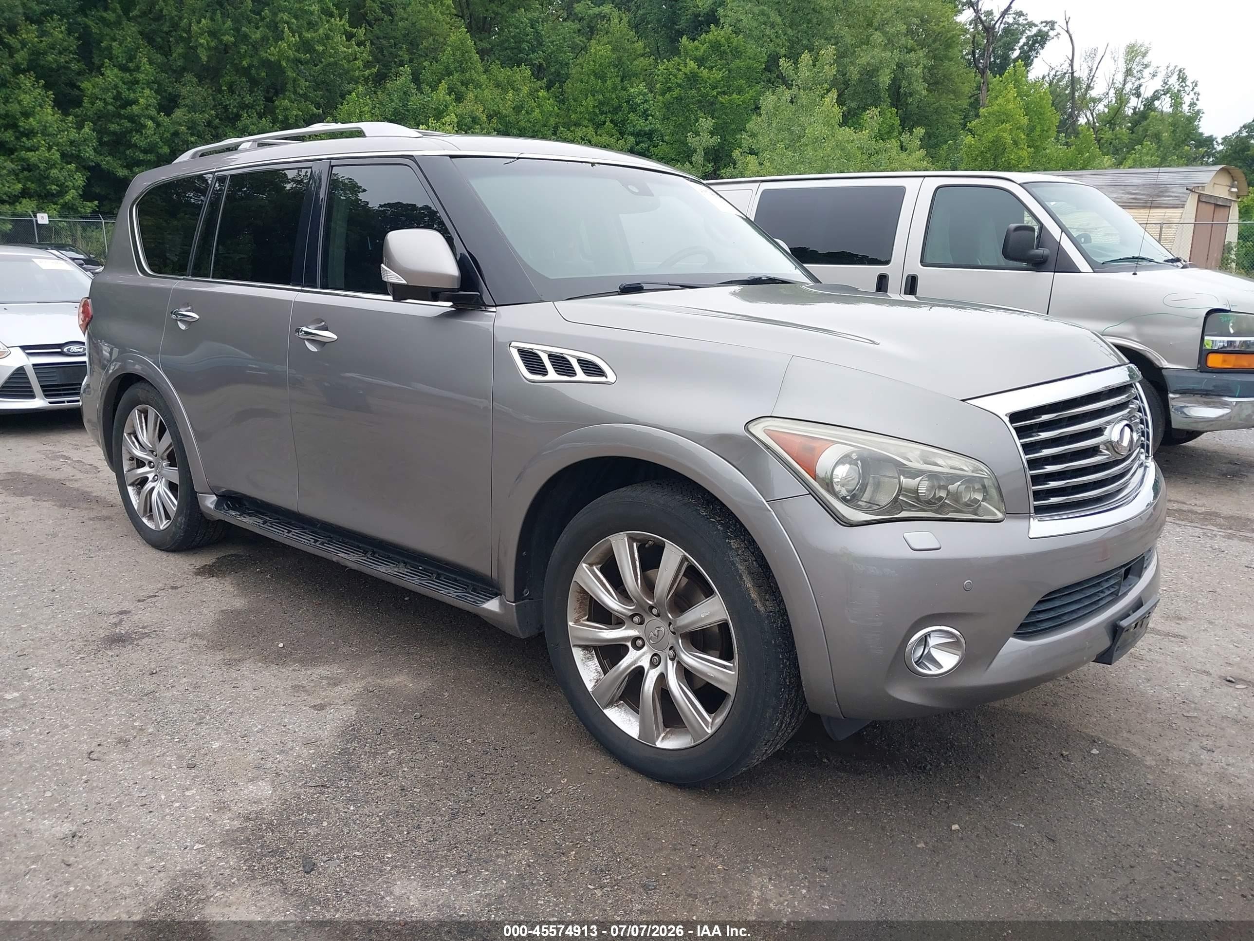 2012 Infiniti Qx56   Gray vin: JN8AZ2NE7C9022088