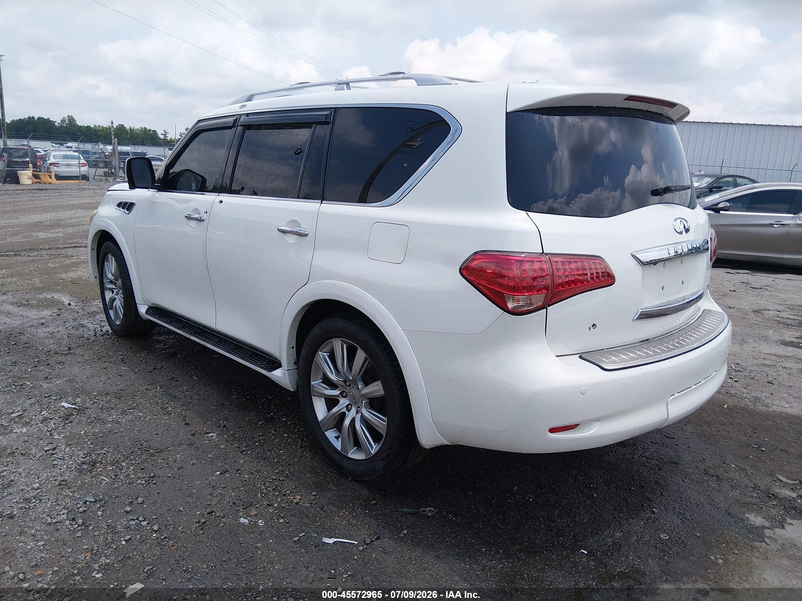 2012 Infiniti Qx56   White vin: JN8AZ2NE7C9022947