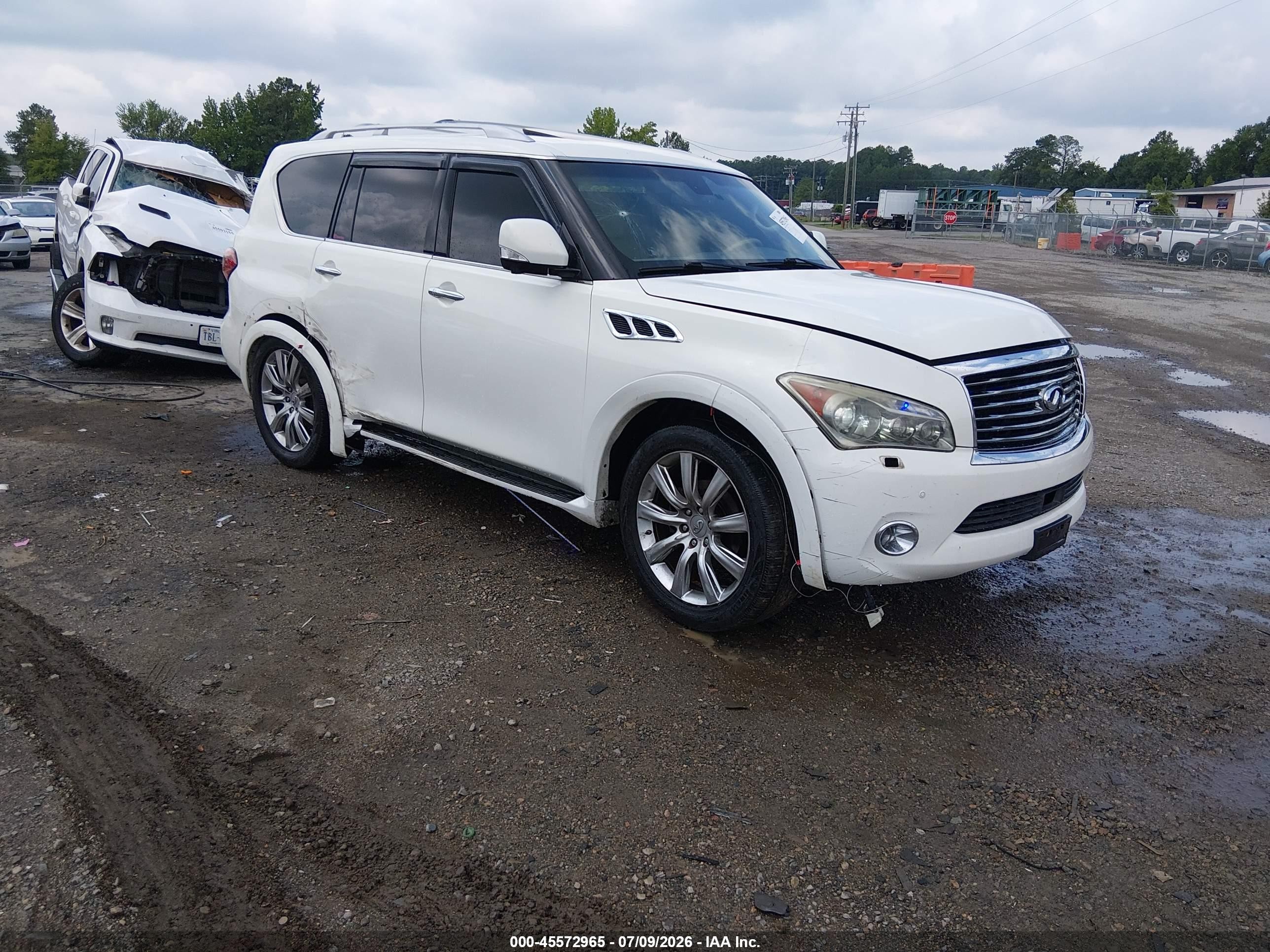 2012 Infiniti Qx56   Белый vin: JN8AZ2NE7C9022947