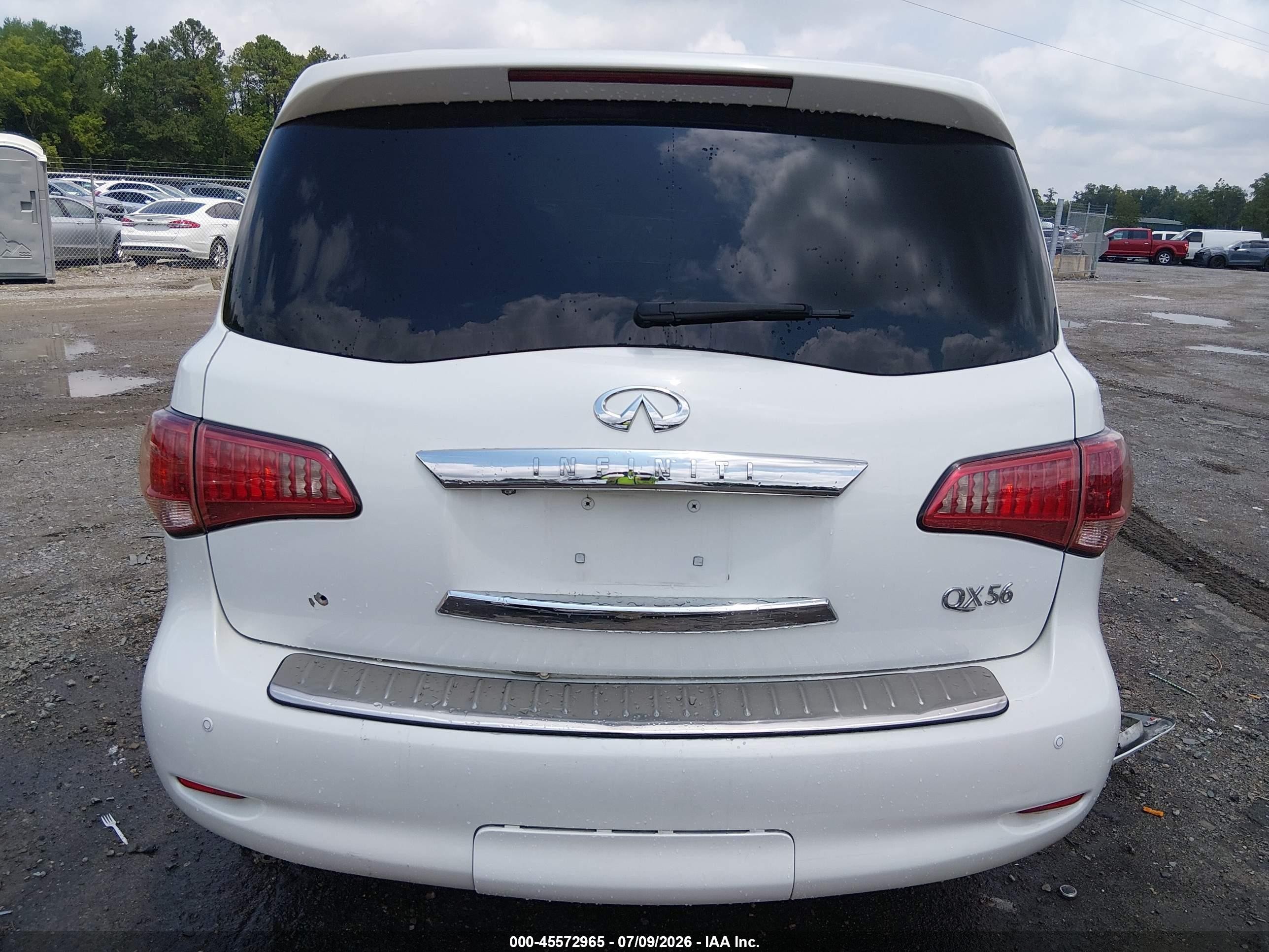 2012 Infiniti Qx56   White vin: JN8AZ2NE7C9022947