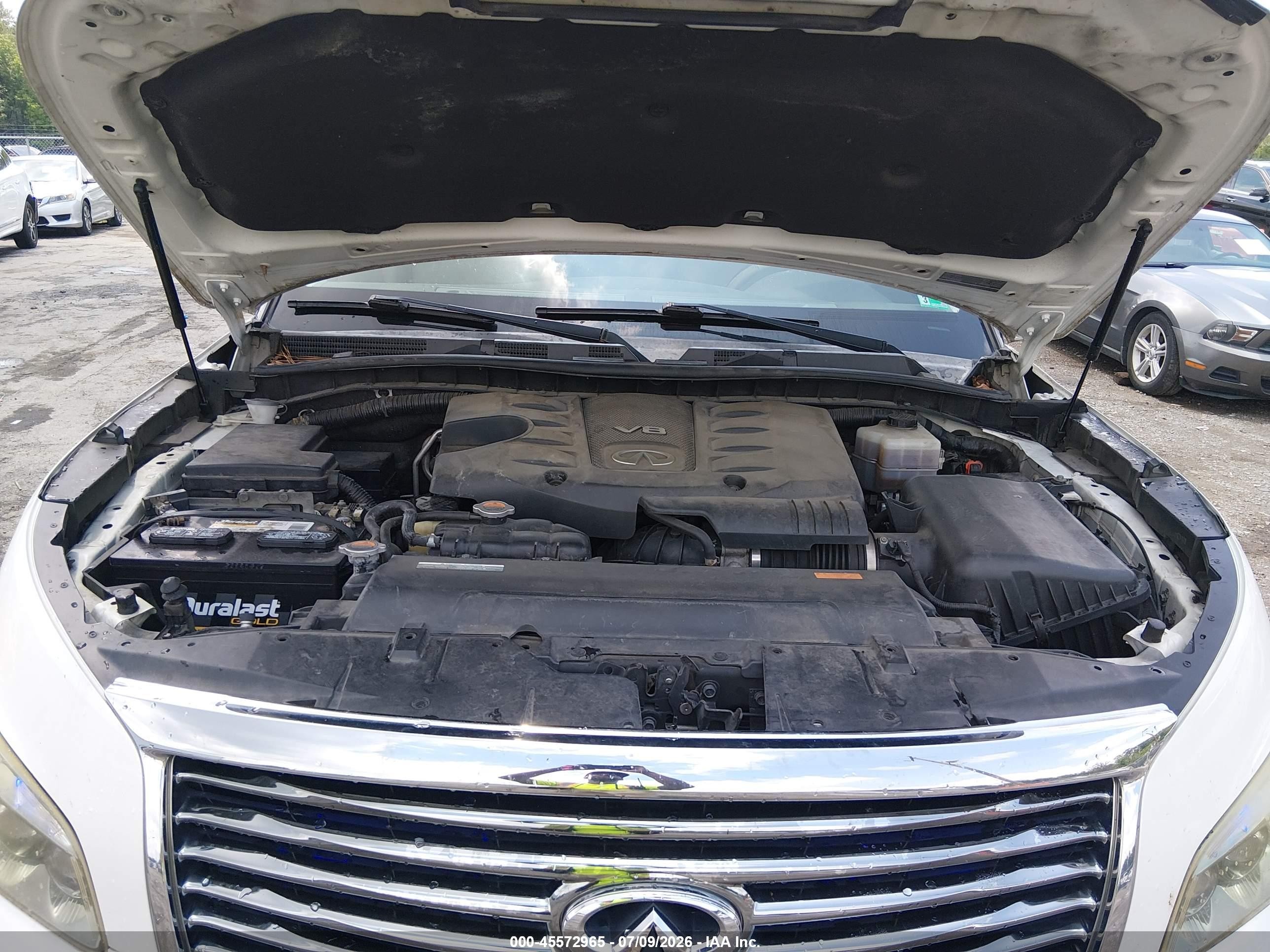 2012 Infiniti Qx56   White vin: JN8AZ2NE7C9022947
