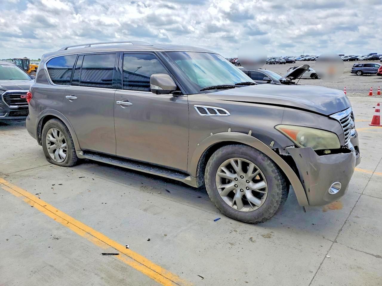 2013 Infiniti Qx56 Base Gray vin: JN8AZ2NE7D9040463