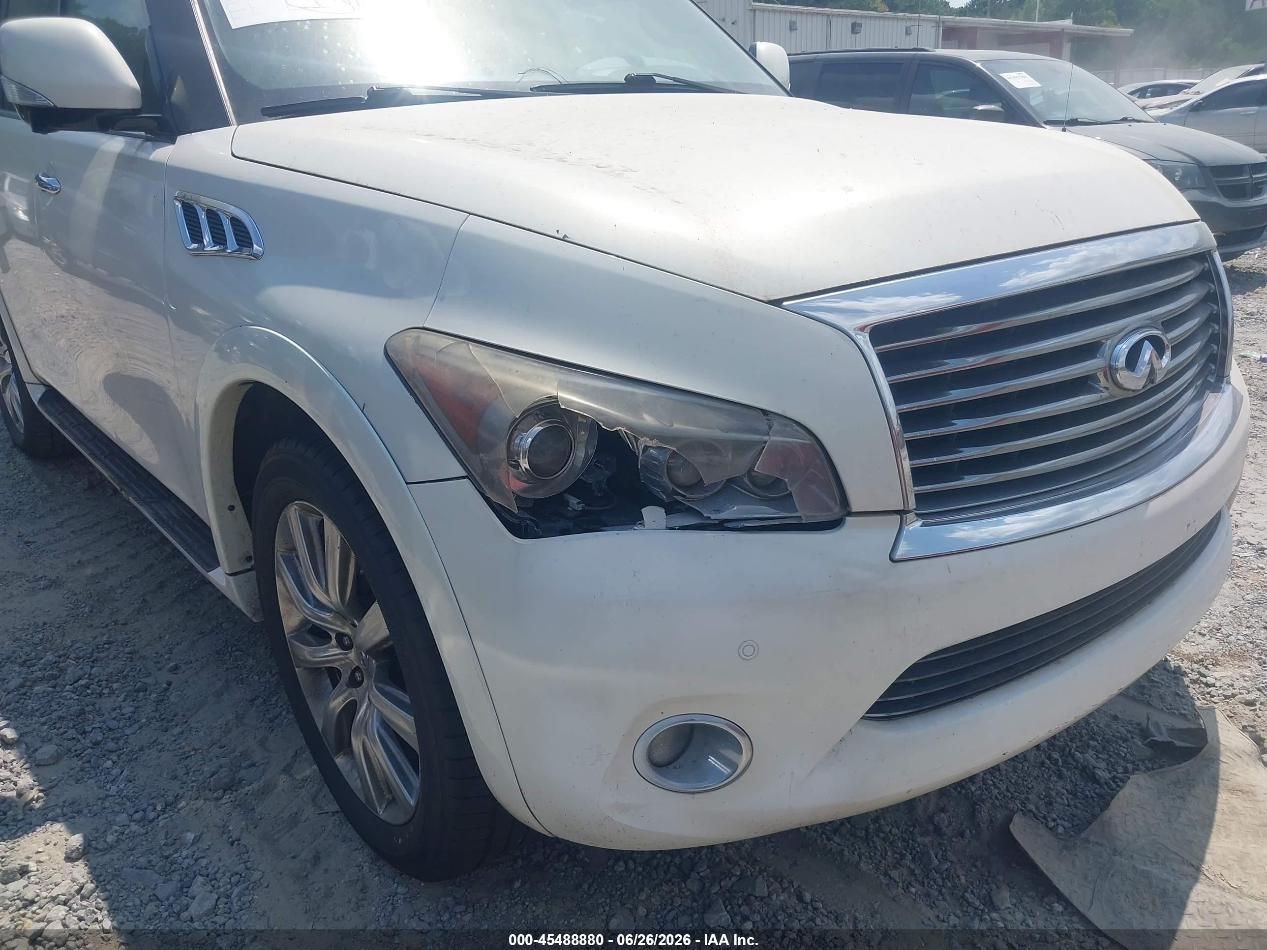2013 Infiniti Qx56   White vin: JN8AZ2NE7D9040933