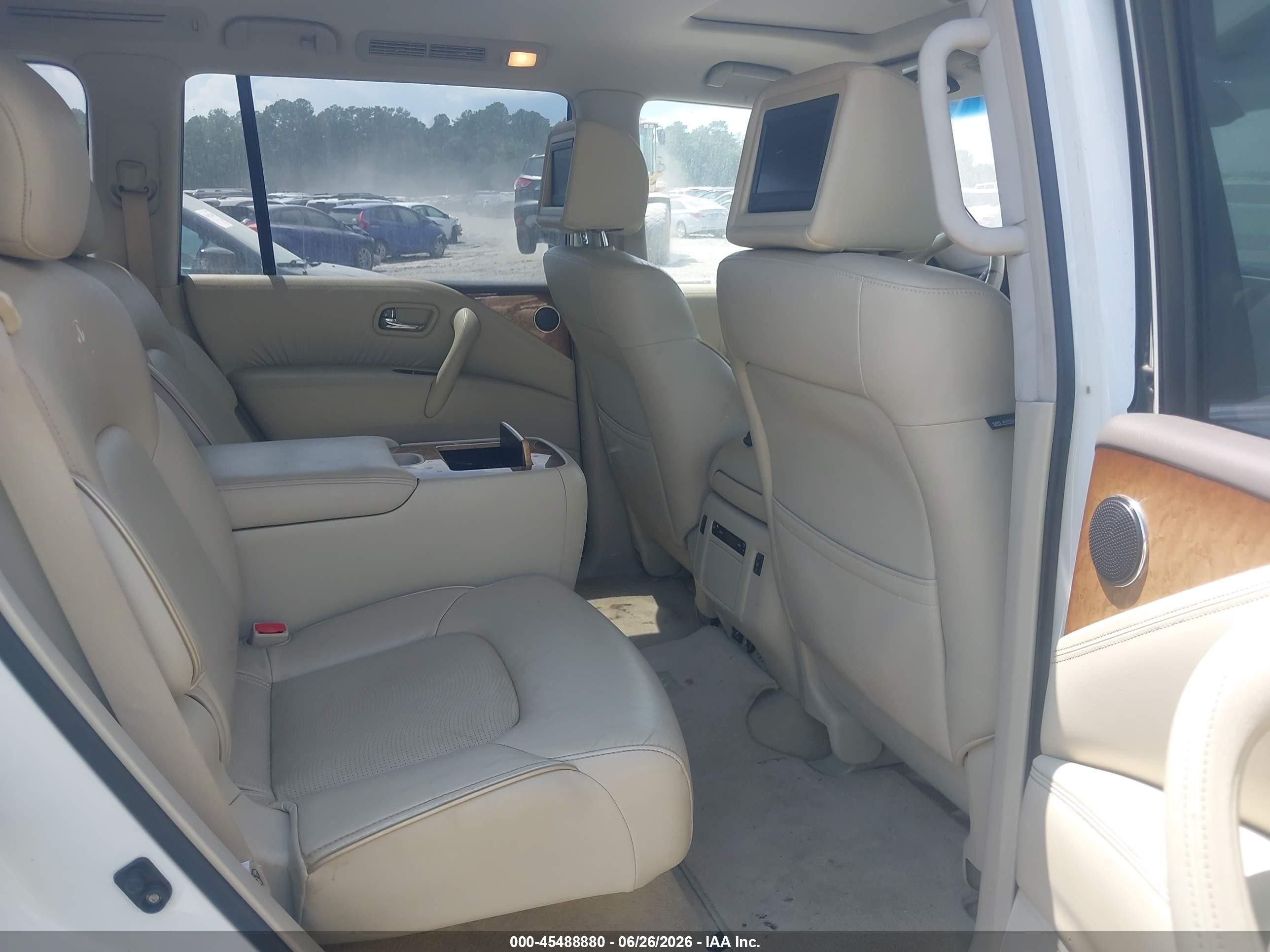 2013 Infiniti Qx56   White vin: JN8AZ2NE7D9040933