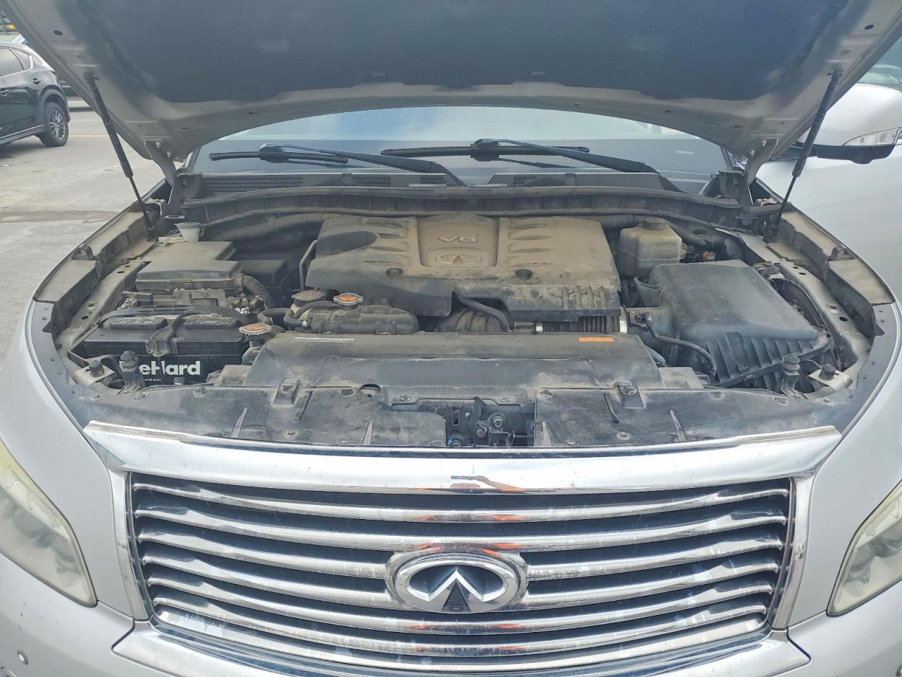 2014 Infiniti Qx80 Base Silver vin: JN8AZ2NE7E9066451