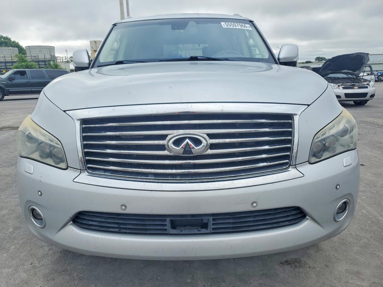 2014 Infiniti Qx80 Base Silver vin: JN8AZ2NE7E9066451
