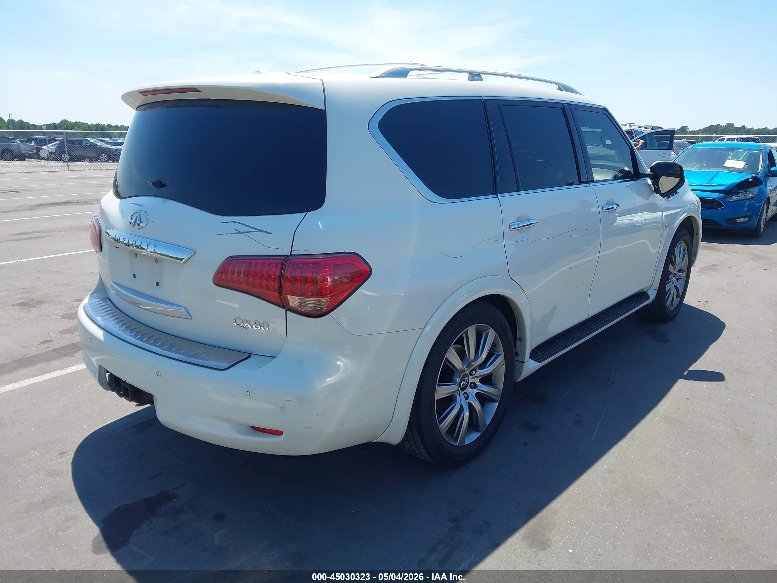 2014 Infiniti Qx80   Белый vin: JN8AZ2NE7E9067664