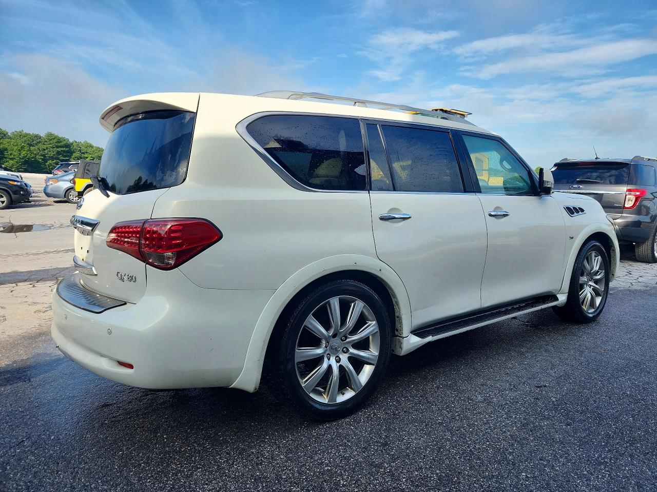 2014 Infiniti Qx80 Base Белый vin: JN8AZ2NE7E9068412