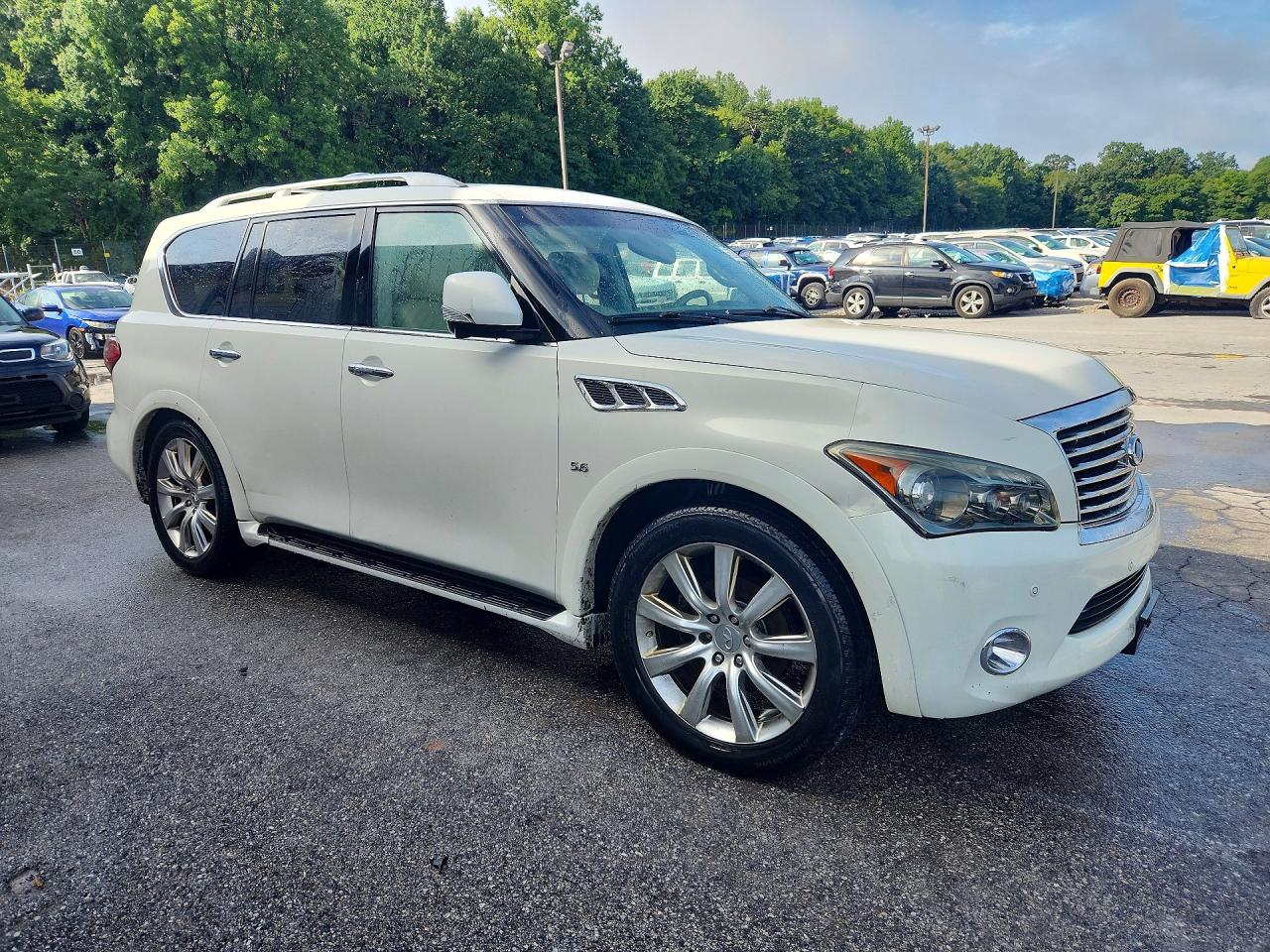 2014 Infiniti Qx80 Base Белый vin: JN8AZ2NE7E9068412