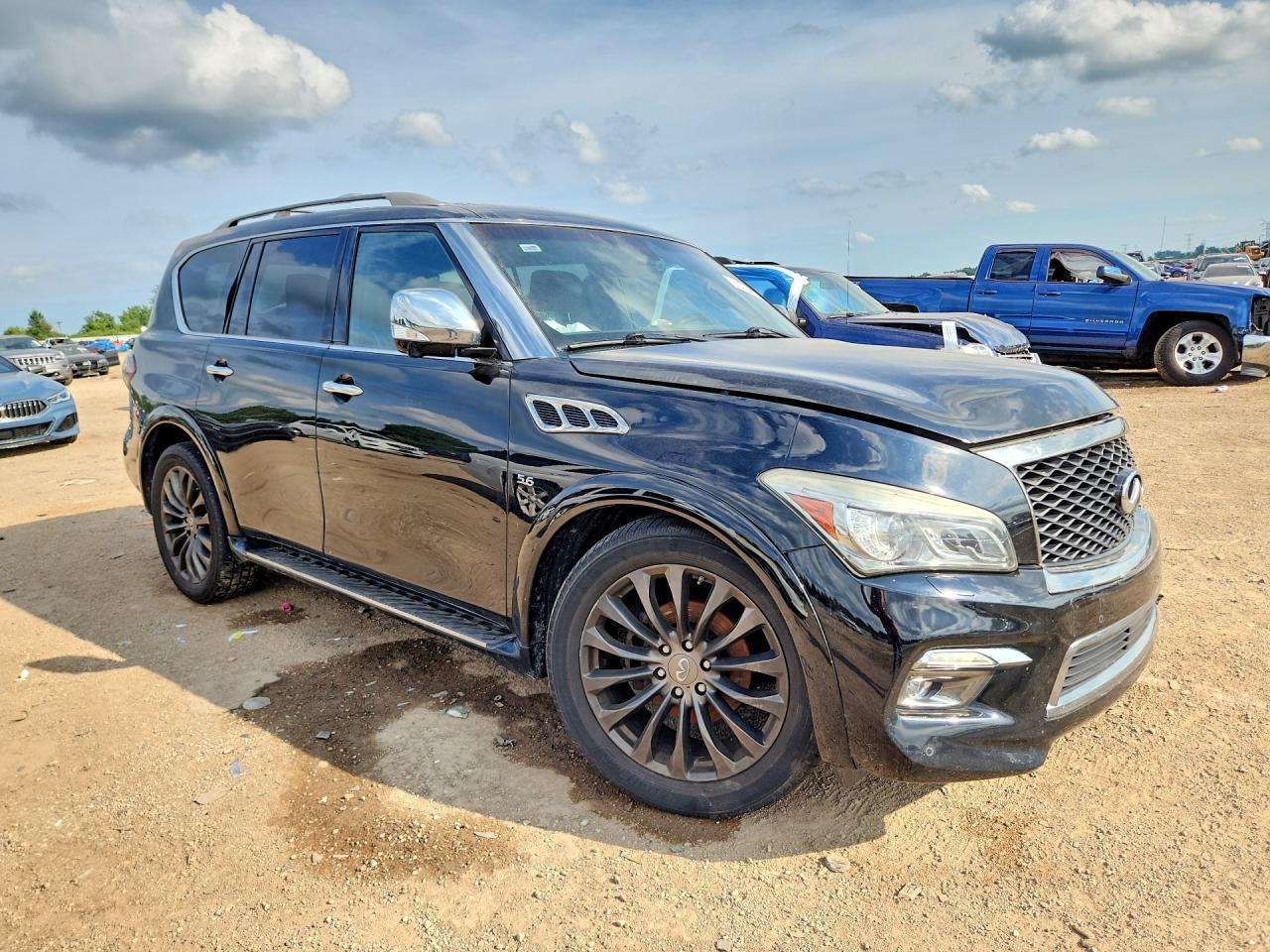2015 Infiniti Qx80 Base Черный vin: JN8AZ2NE7F9082862